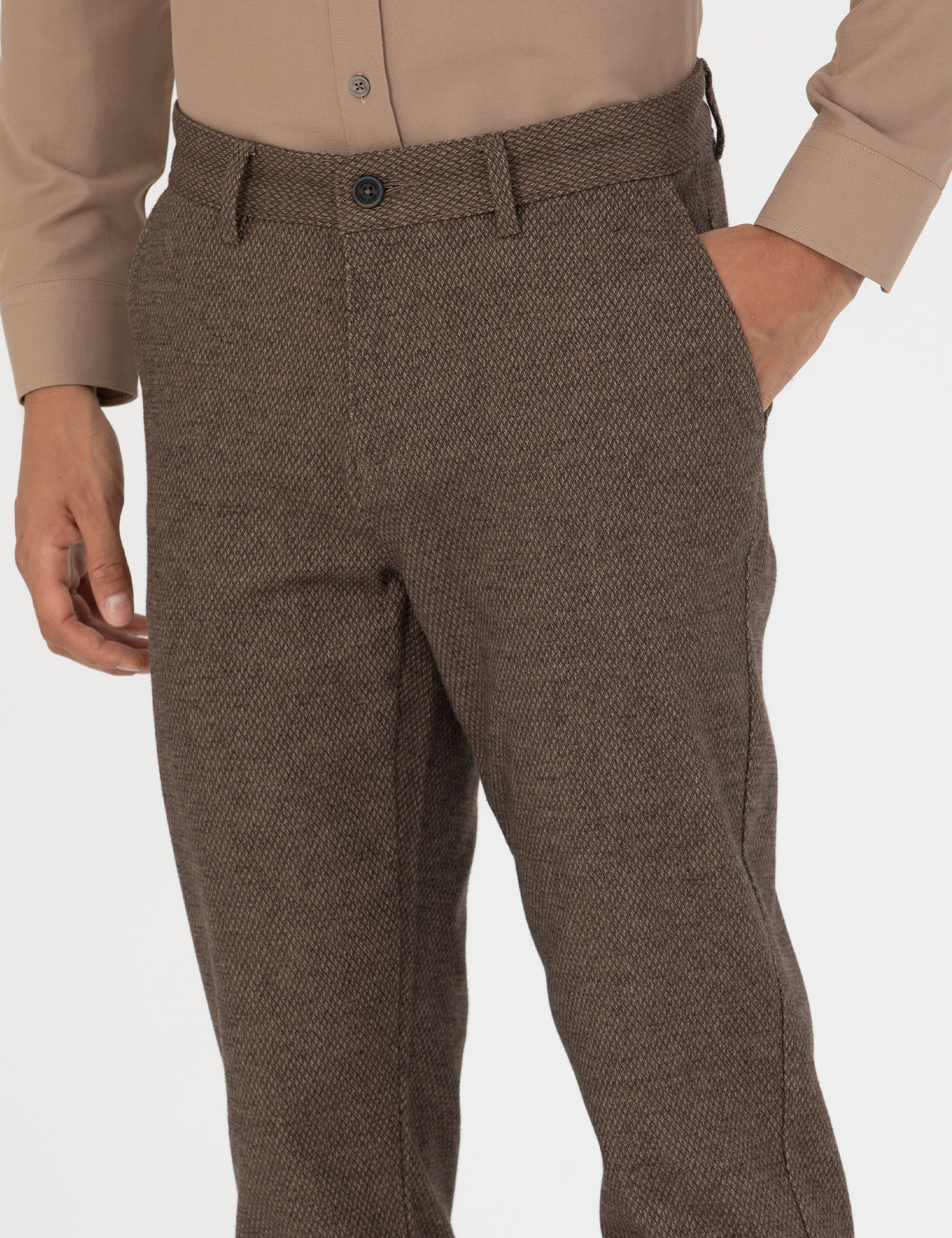 Vizon Slim Fit Kanvas Pantolon - Image 6