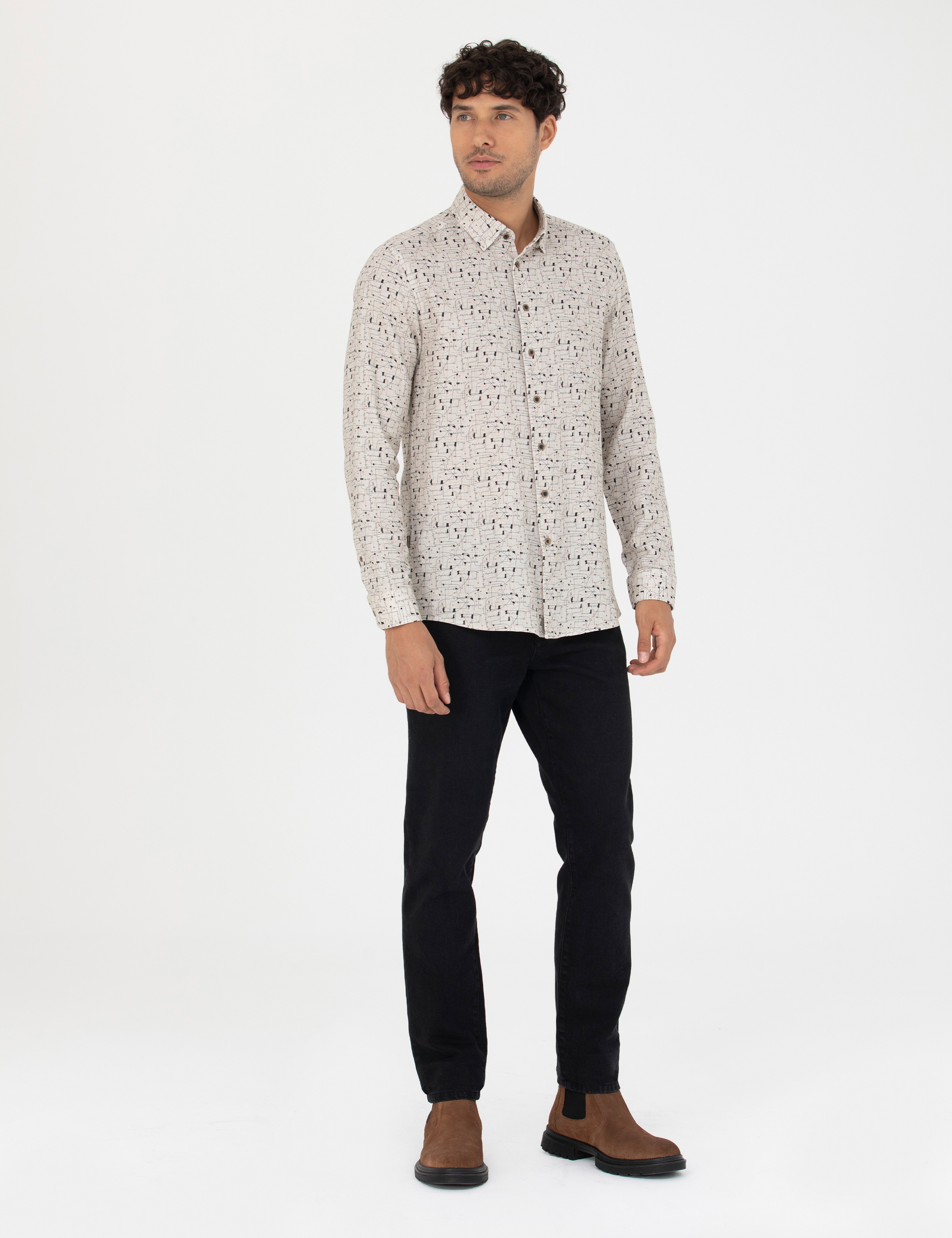 Siyah Slim Fit Jean Pantolon