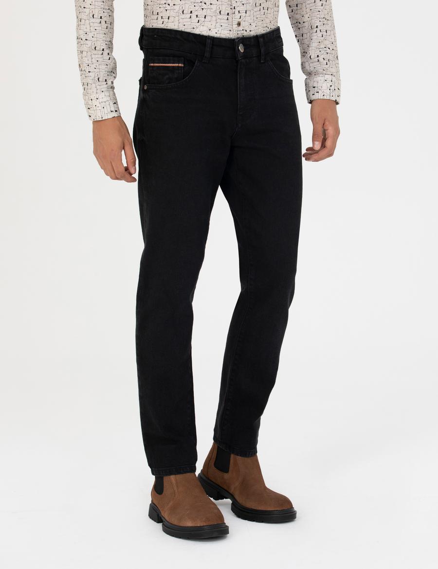 Siyah Slim Fit Jean Pantolon