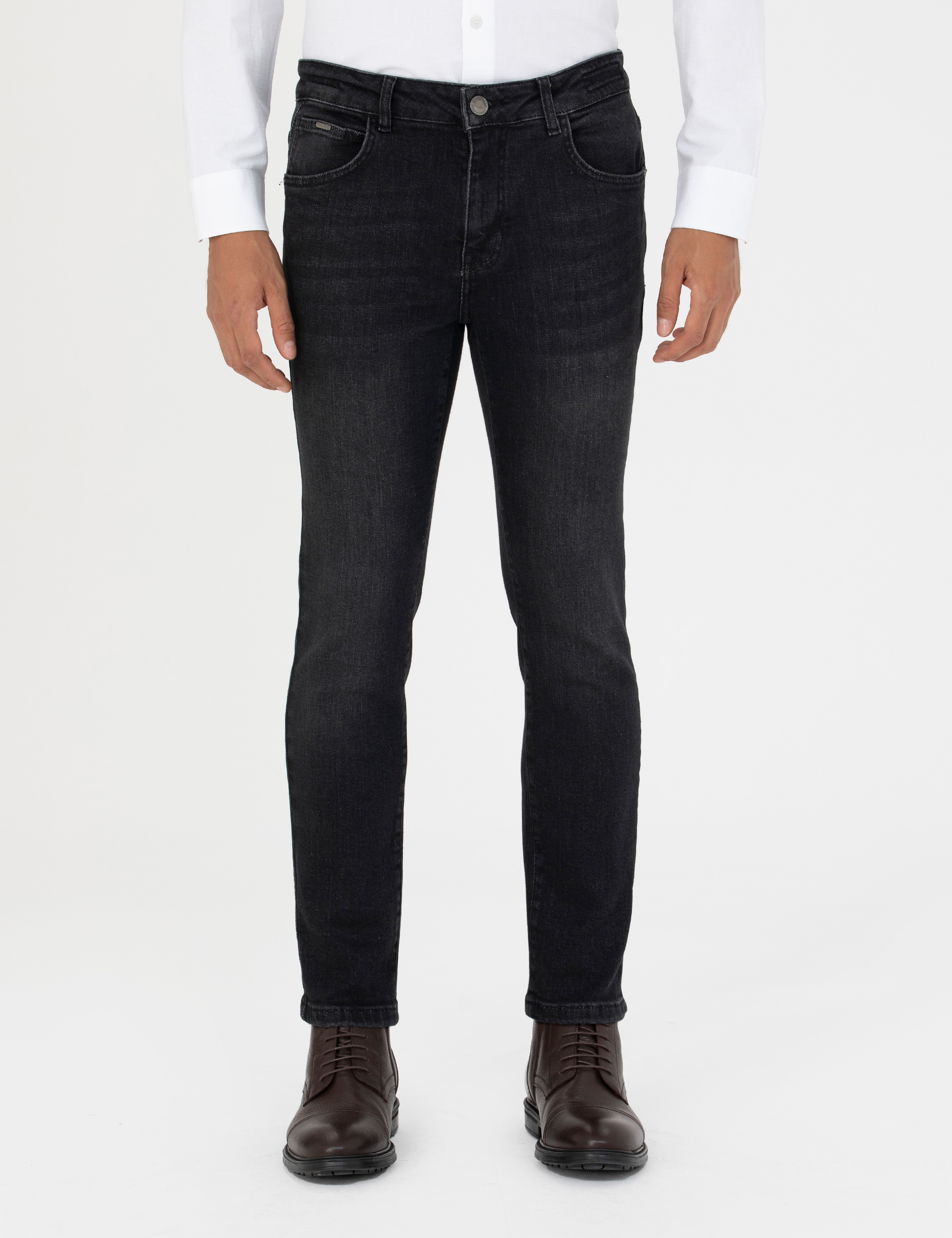 Siyah Slim Fit Jean Pantolon