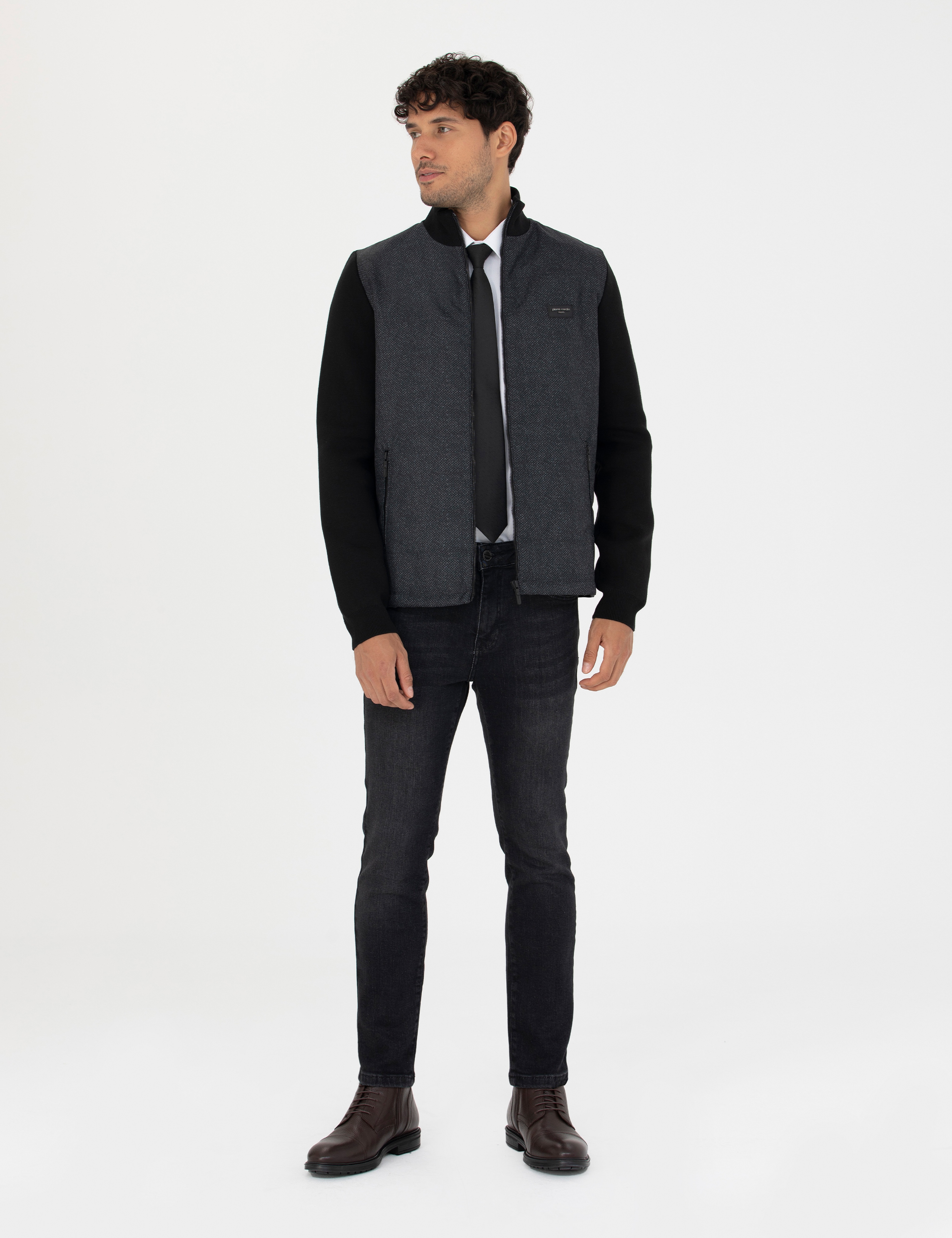 Siyah Slim Fit Jean Pantolon
