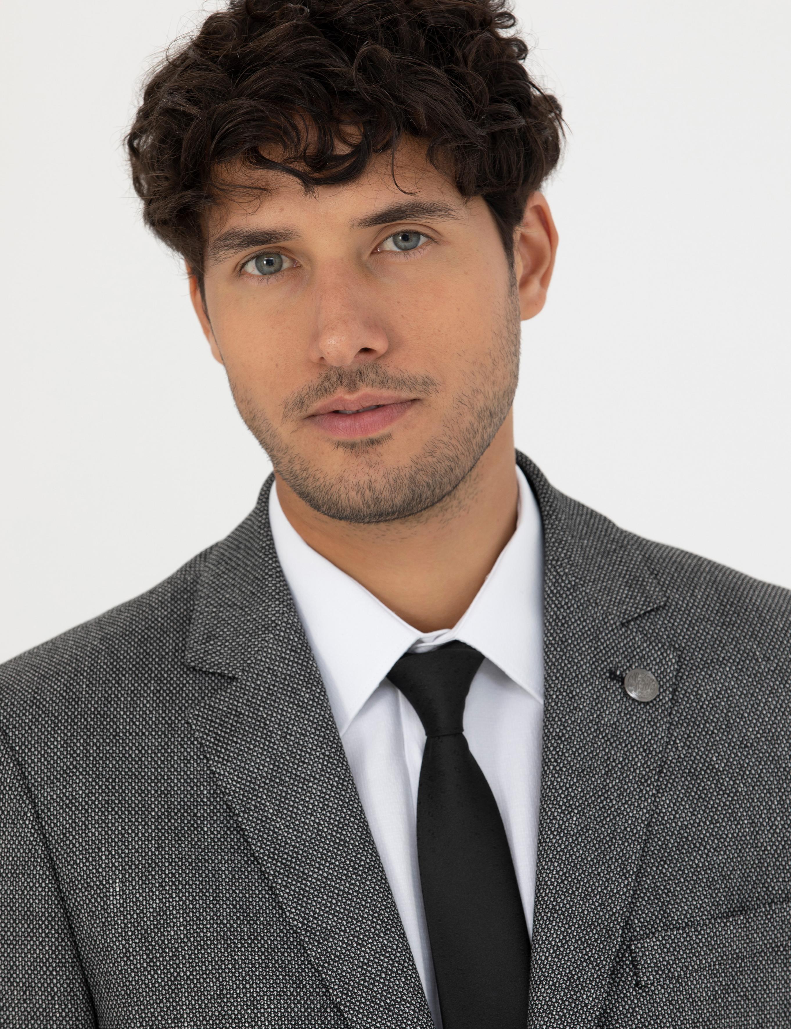 Siyah Ekstra Slim Fit Spor Ceket