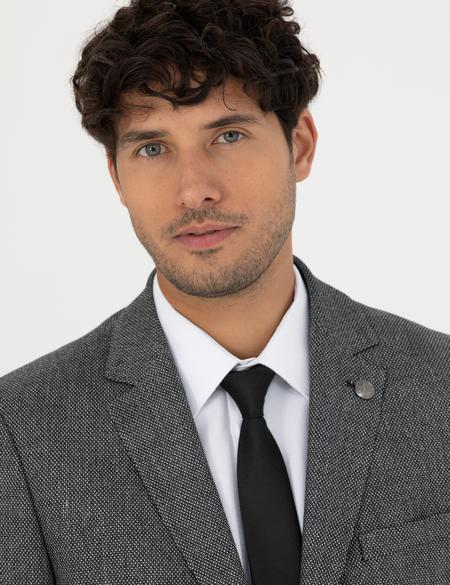 Siyah Ekstra Slim Fit Spor Ceket - 50277317005