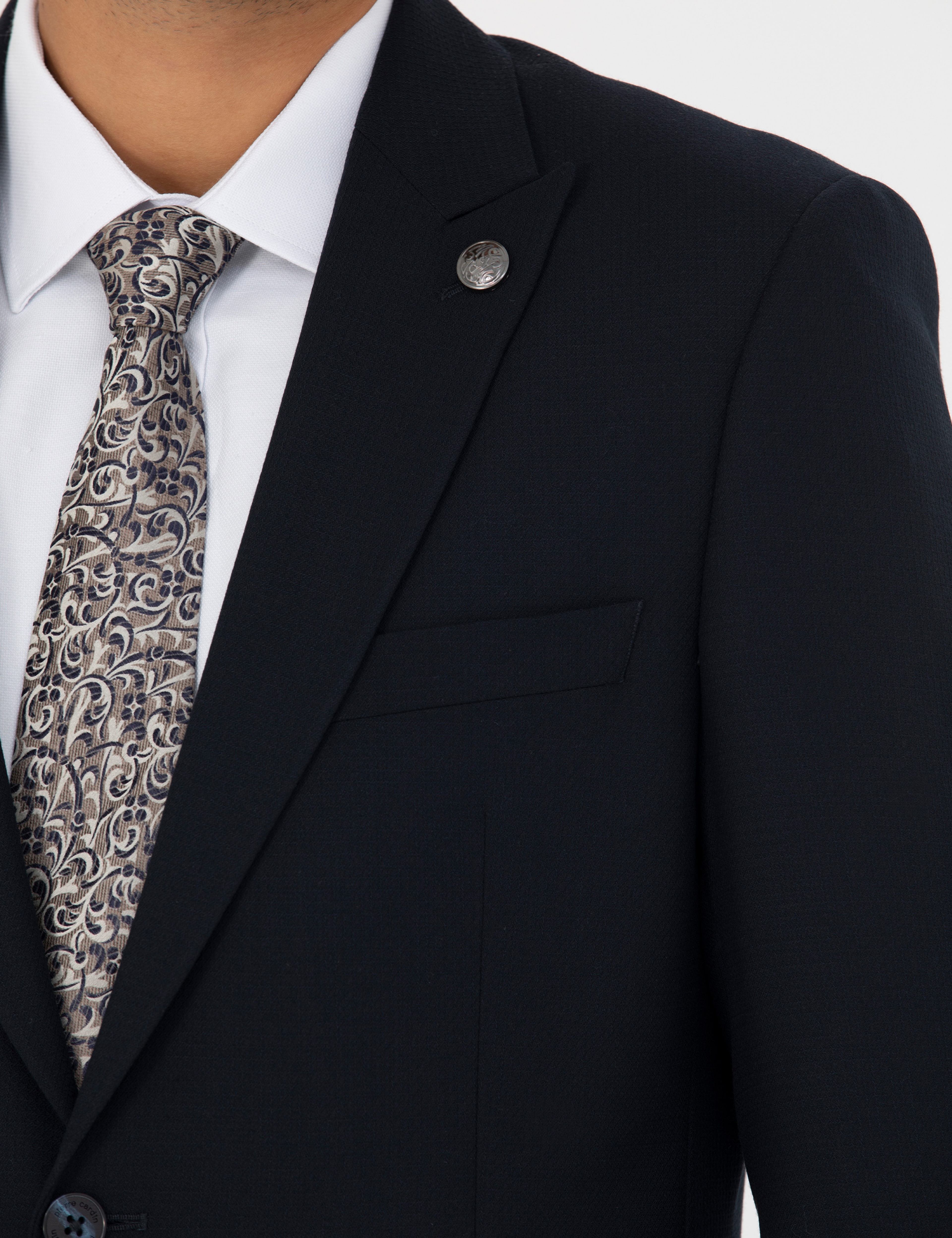 Lacivert Slim Fit Takım Elbise - Image 7