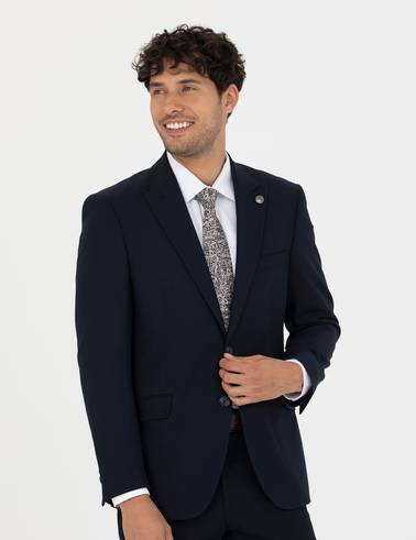 Lacivert Slim Fit Takım Elbise
