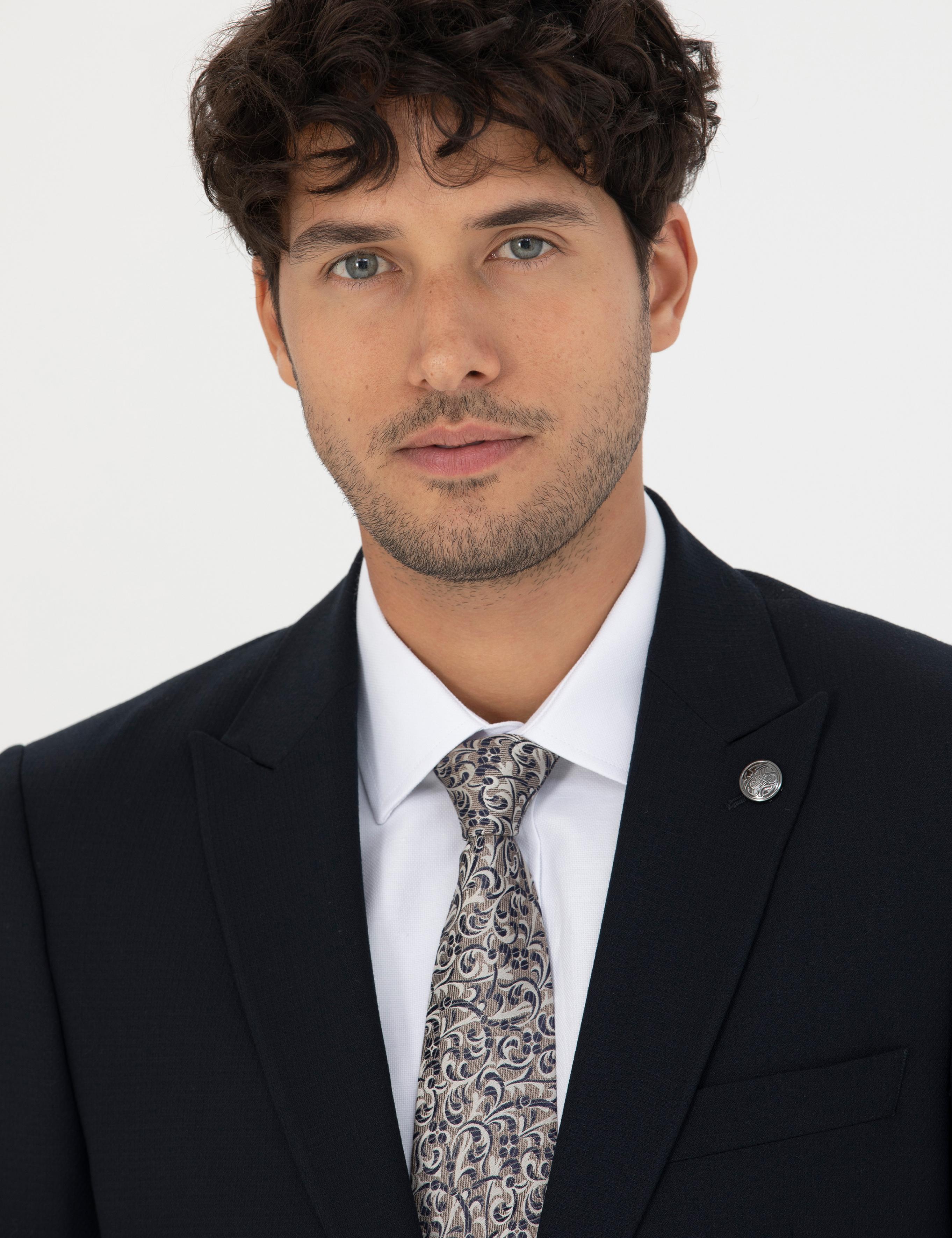 Lacivert Slim Fit Takım Elbise