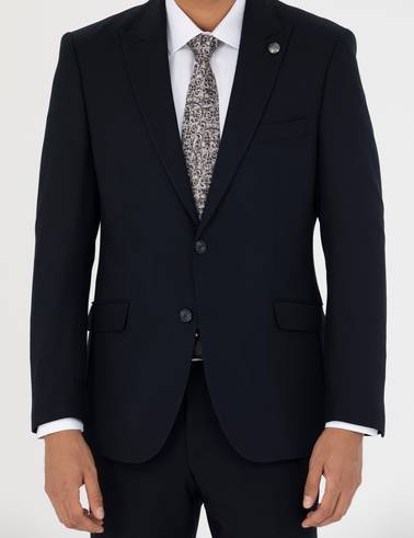 Lacivert Slim Fit Takım Elbise
