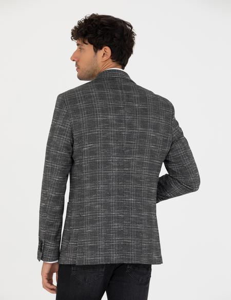 Siyah Slim Fit Ceket - 50273425017