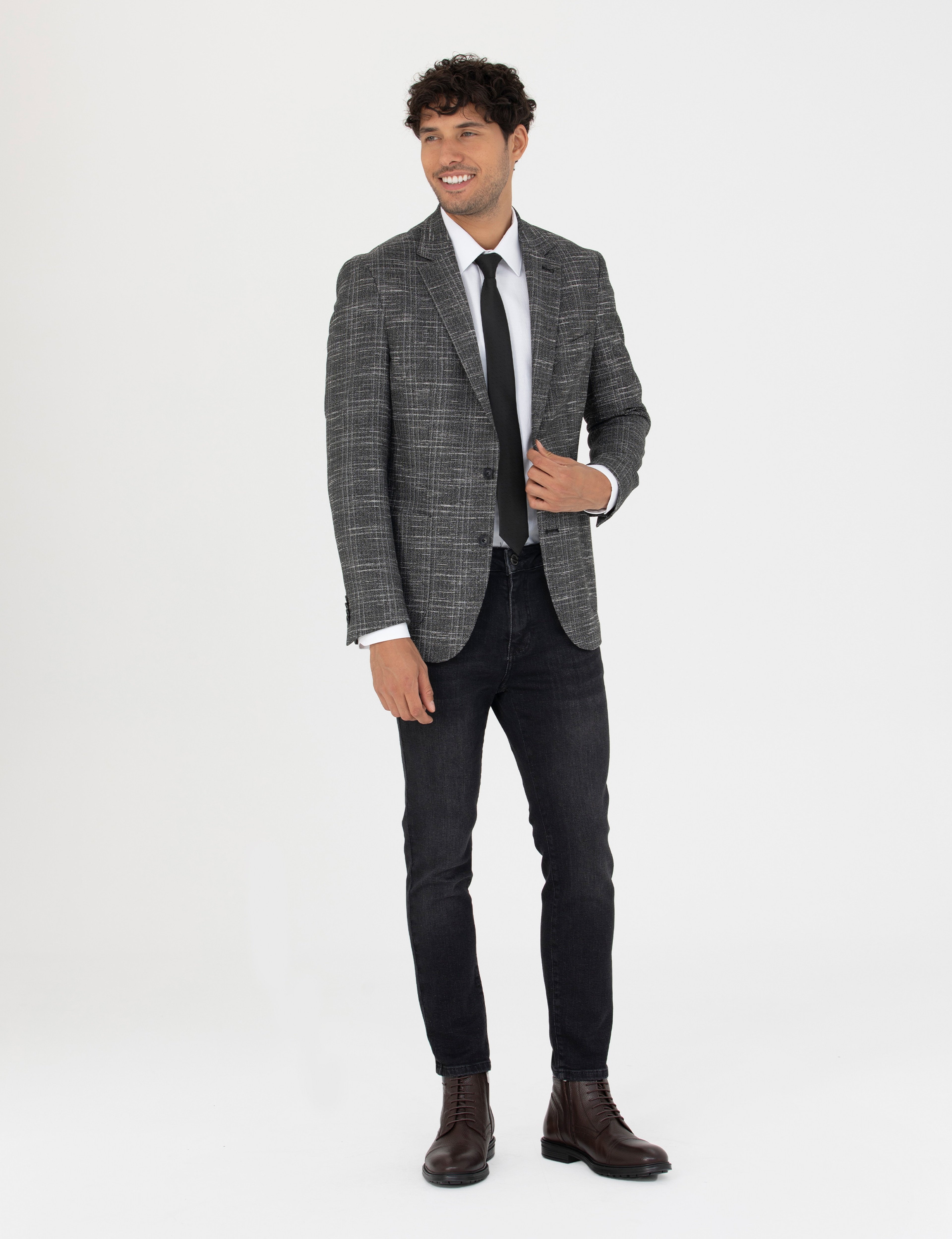 Siyah Slim Fit Ceket