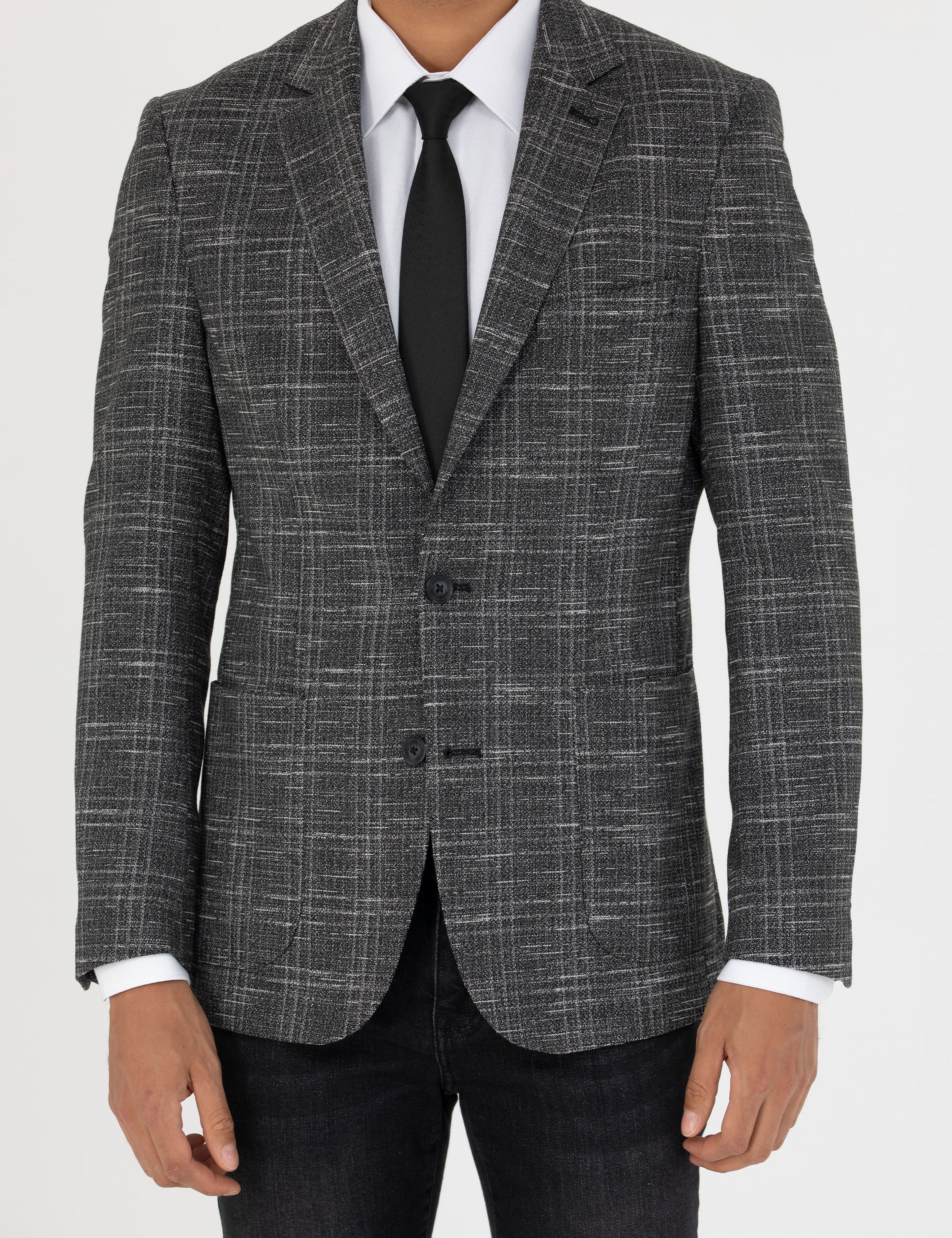 Siyah Slim Fit Ceket
