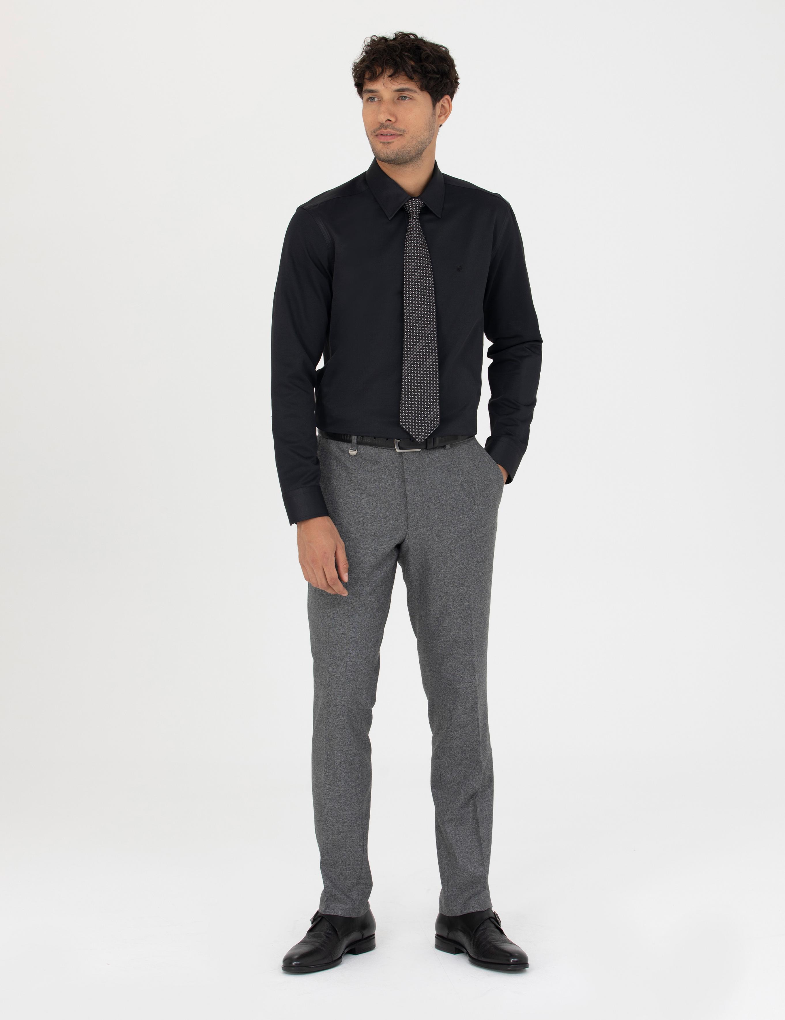 Füme Slim Fit Kumaş Pantolon