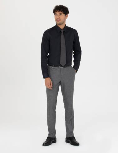 Füme Slim Fit Kumaş Pantolon