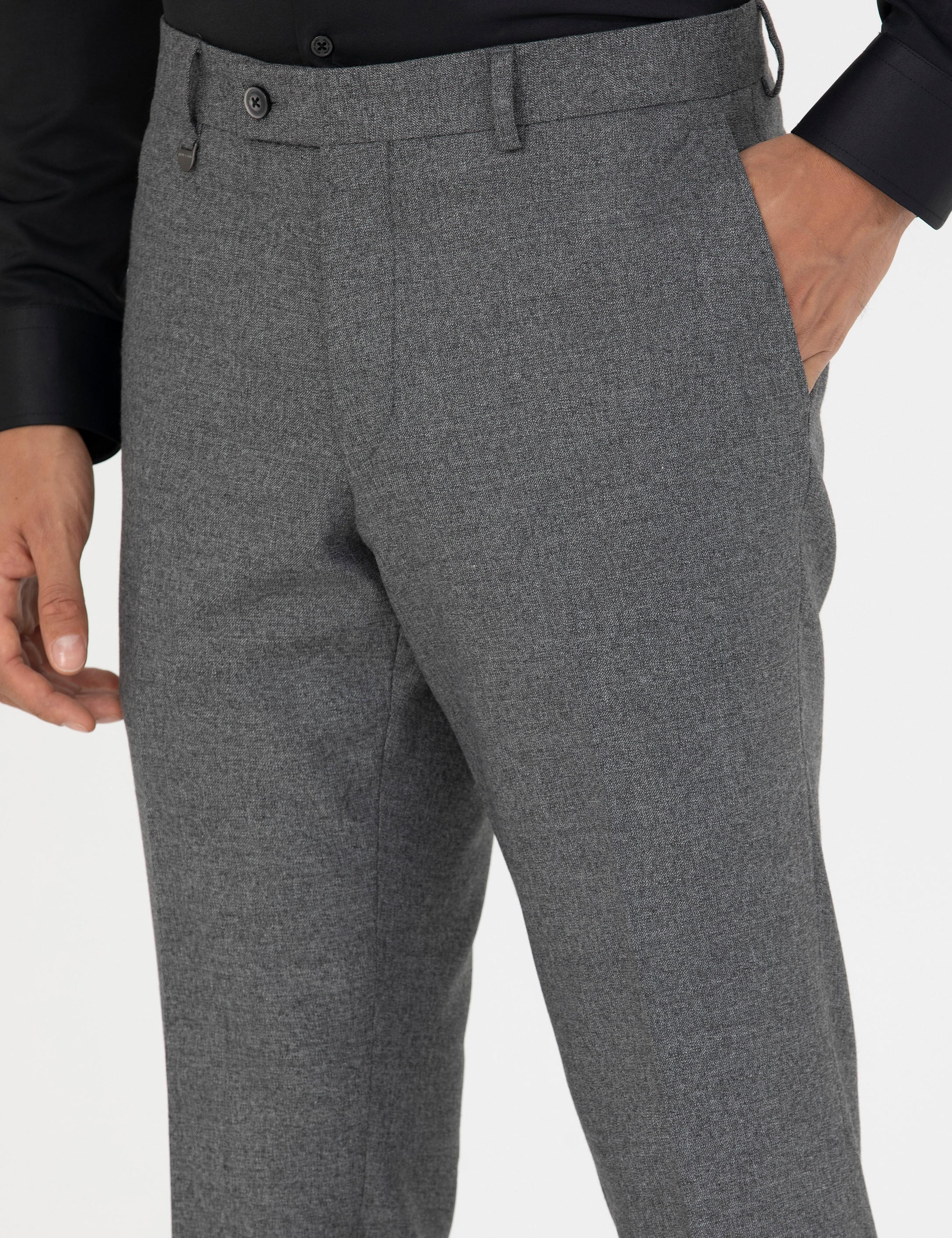 Füme Slim Fit Kumaş Pantolon