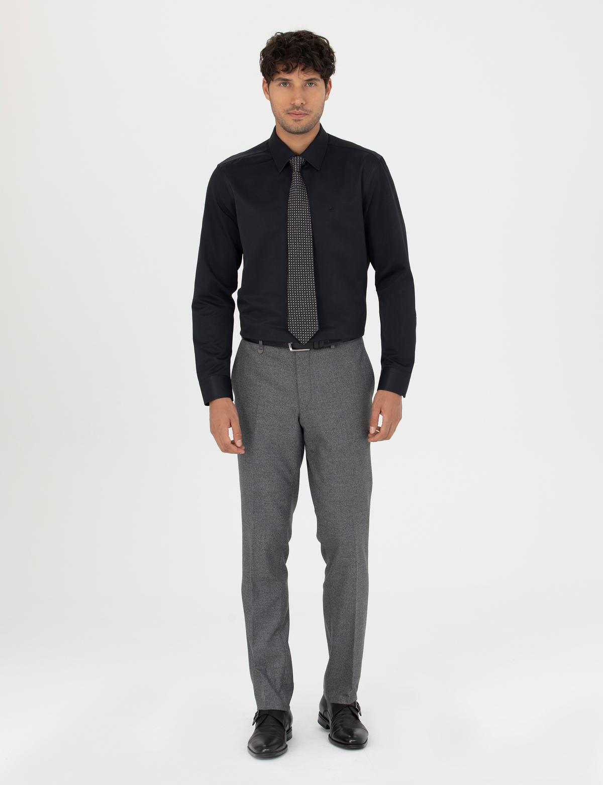 Füme Slim Fit Kumaş Pantolon