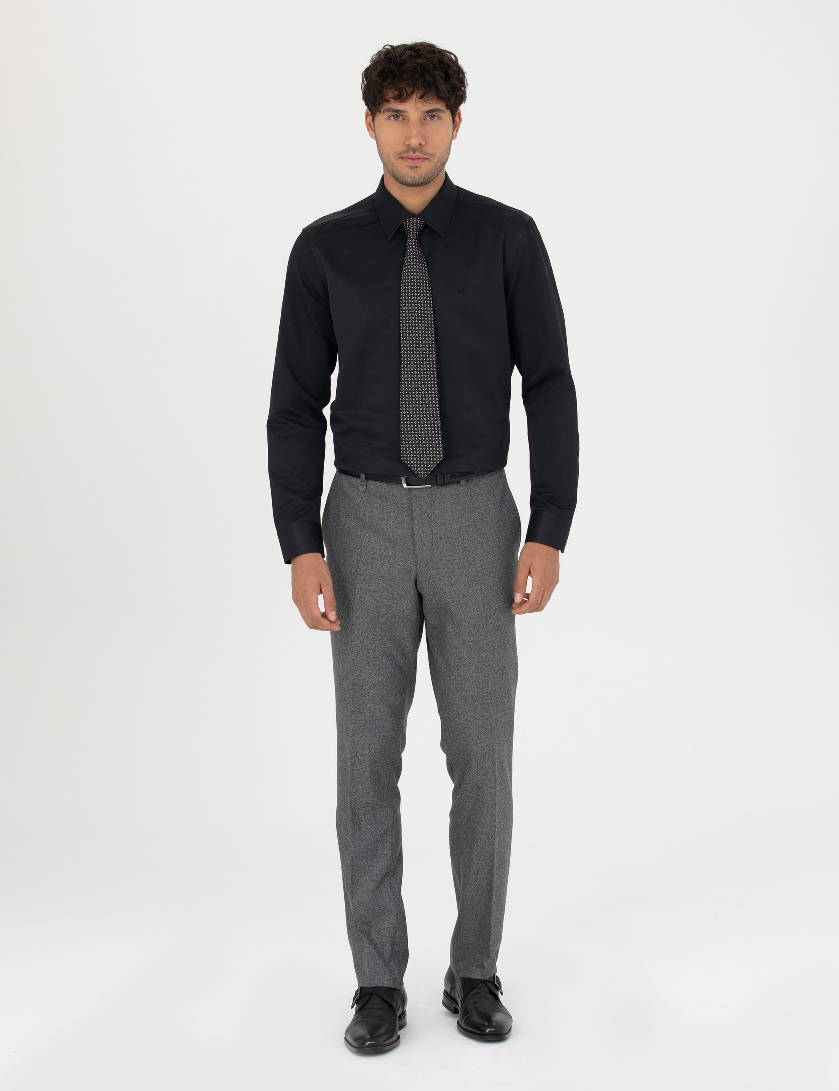 Füme Slim Fit Kumaş Pantolon