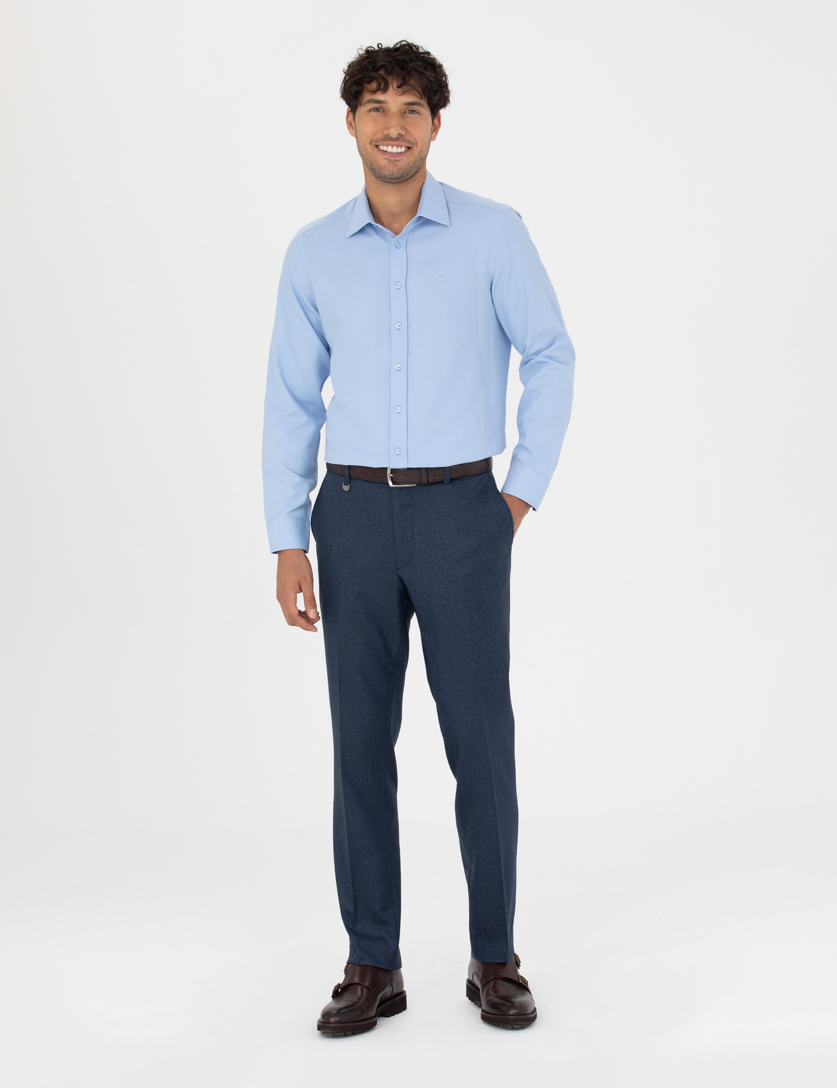 Lacivert Slim Fit Kumaş Pantolon