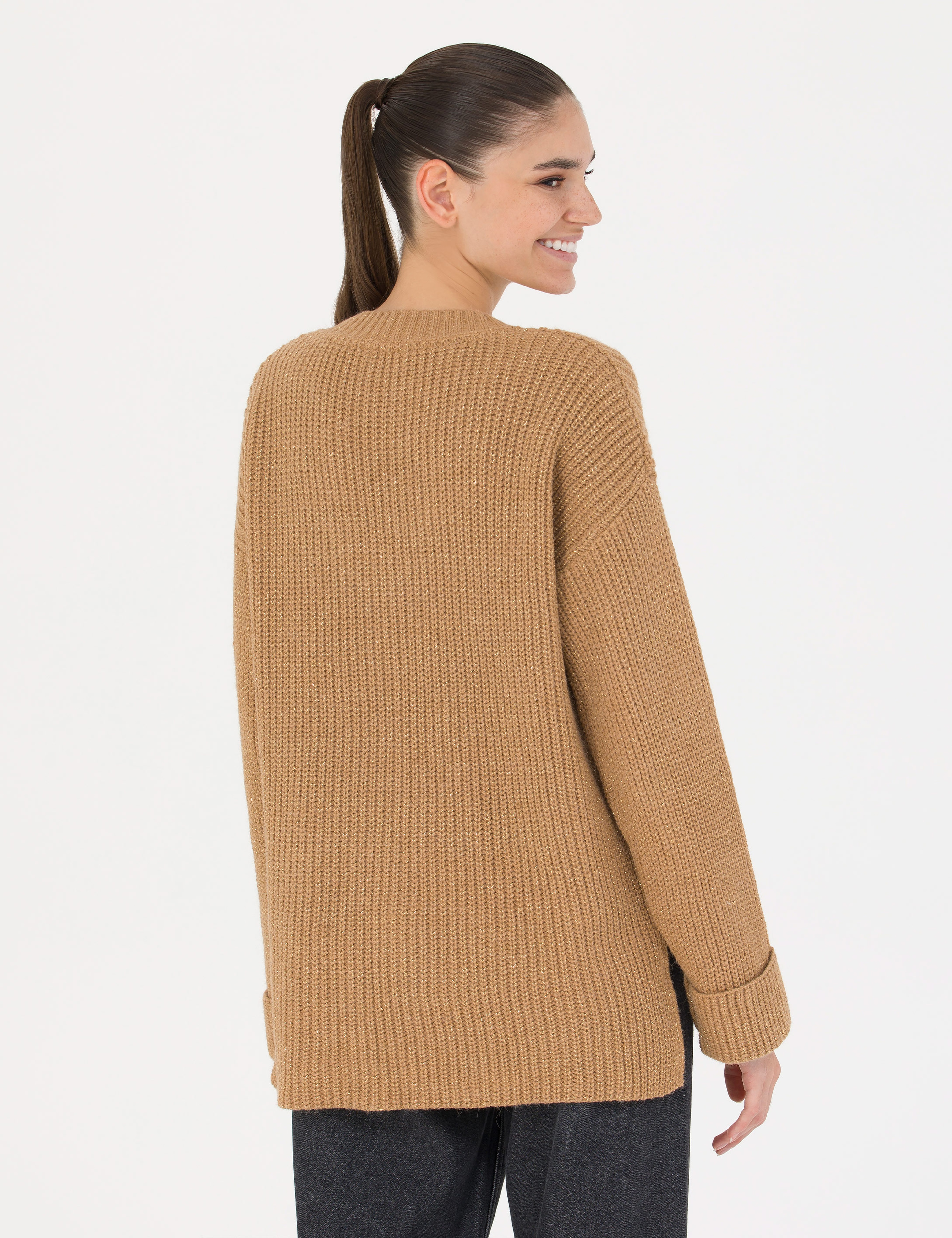 Camel Oversize V Yaka Kazak - Image 5