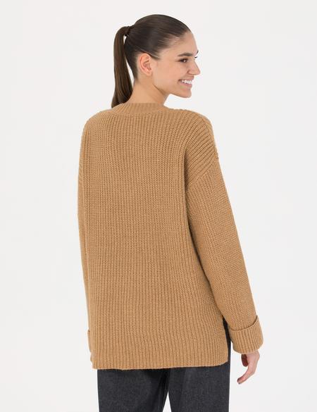 Camel Oversize V Yaka Kazak - 50276257007