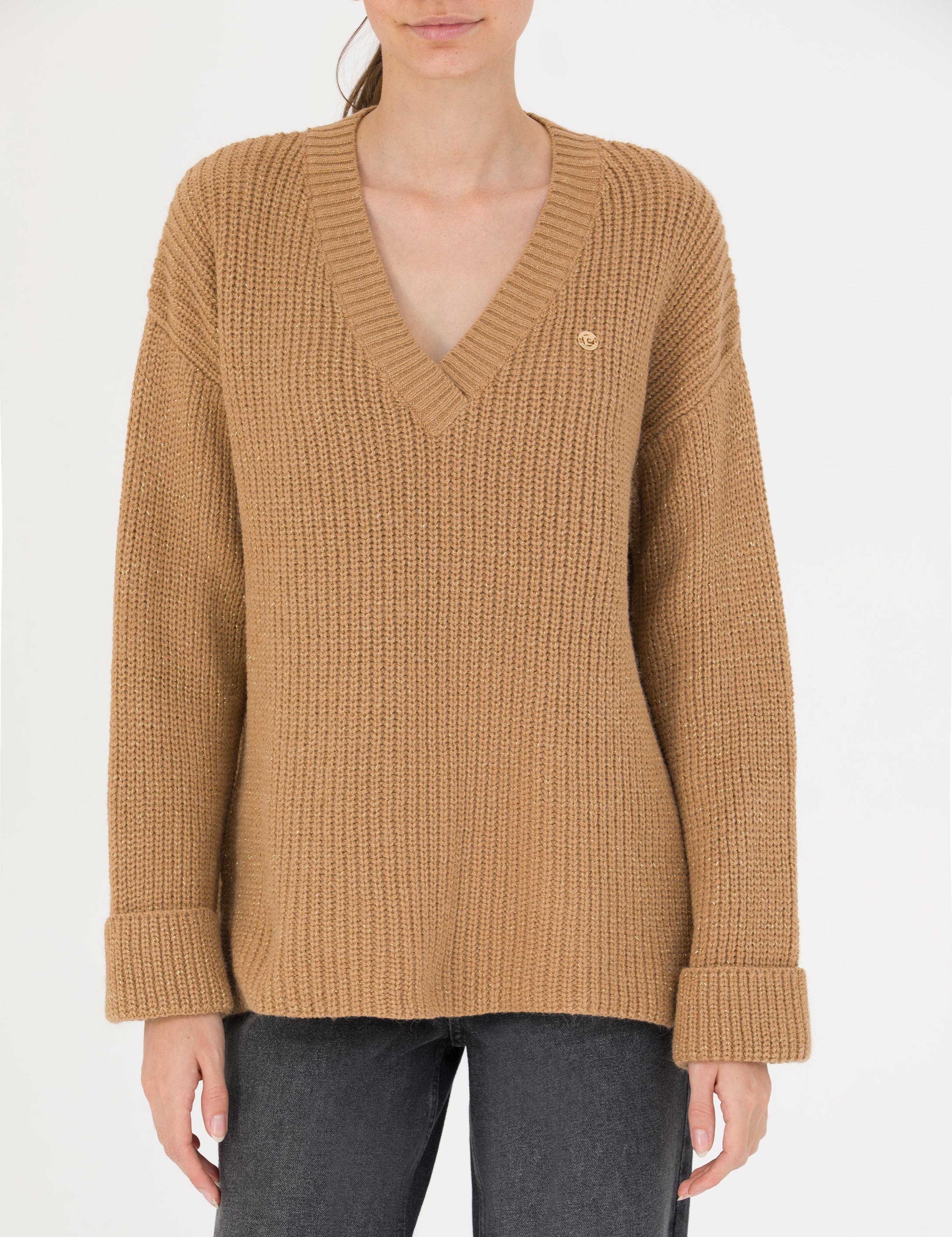 Camel Oversize V Yaka Kazak