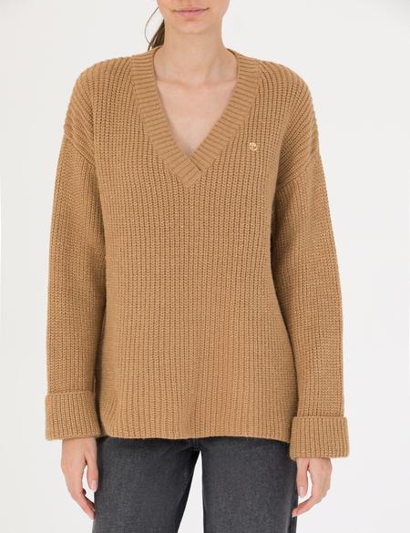 Camel Oversize V Yaka Kazak - 50276257007