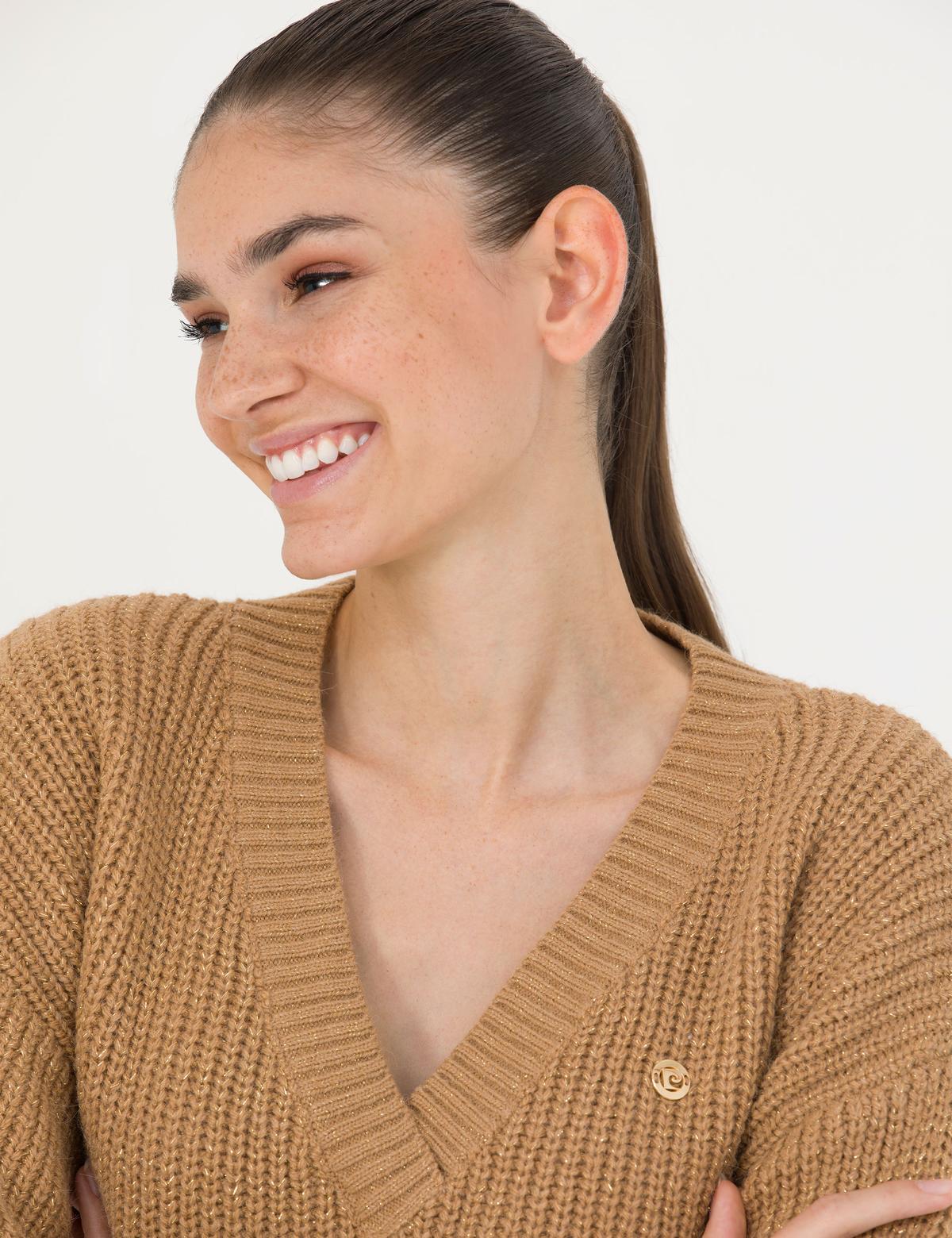 Camel Oversize V Yaka Kazak - 50276257007