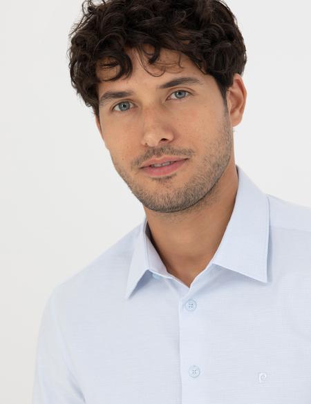 Açık Mavi Slim Fit Uzun Kollu Gömlek - 50277396010