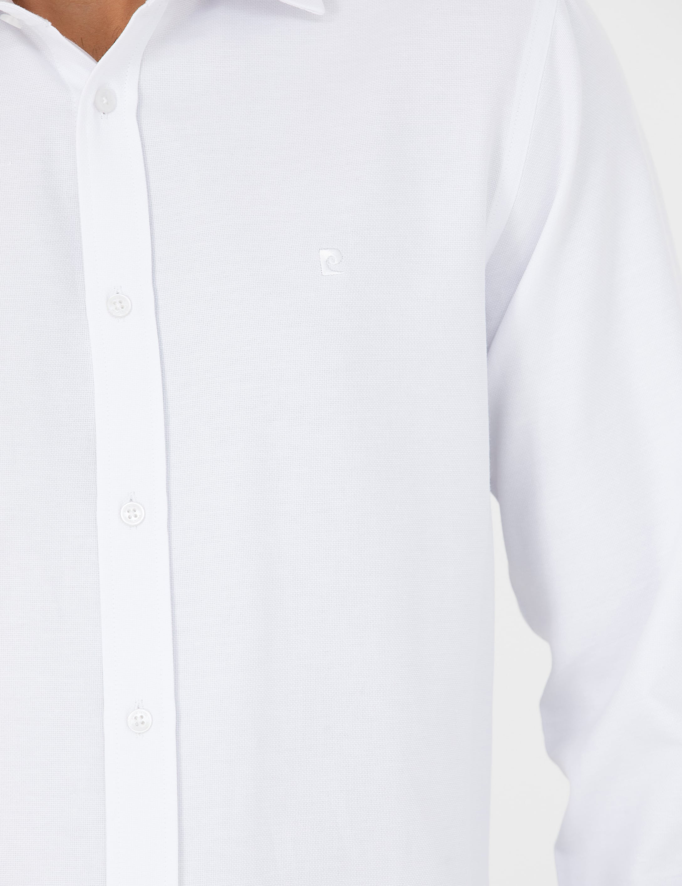 Beyaz Slim Fit Uzun Kollu Gömlek