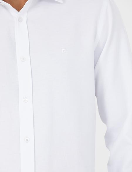 Beyaz Slim Fit Uzun Kollu Gömlek - 50277784020