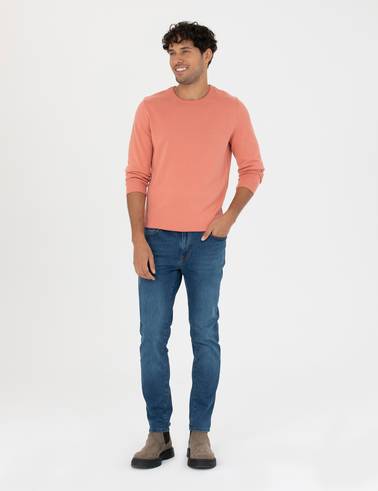 Somon Slim Fit Bisiklet Yaka Basic Triko Kazak