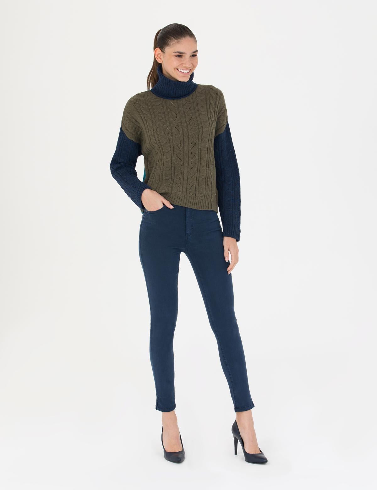 Lacivert Skinny Fit Pantolon - 50273389018