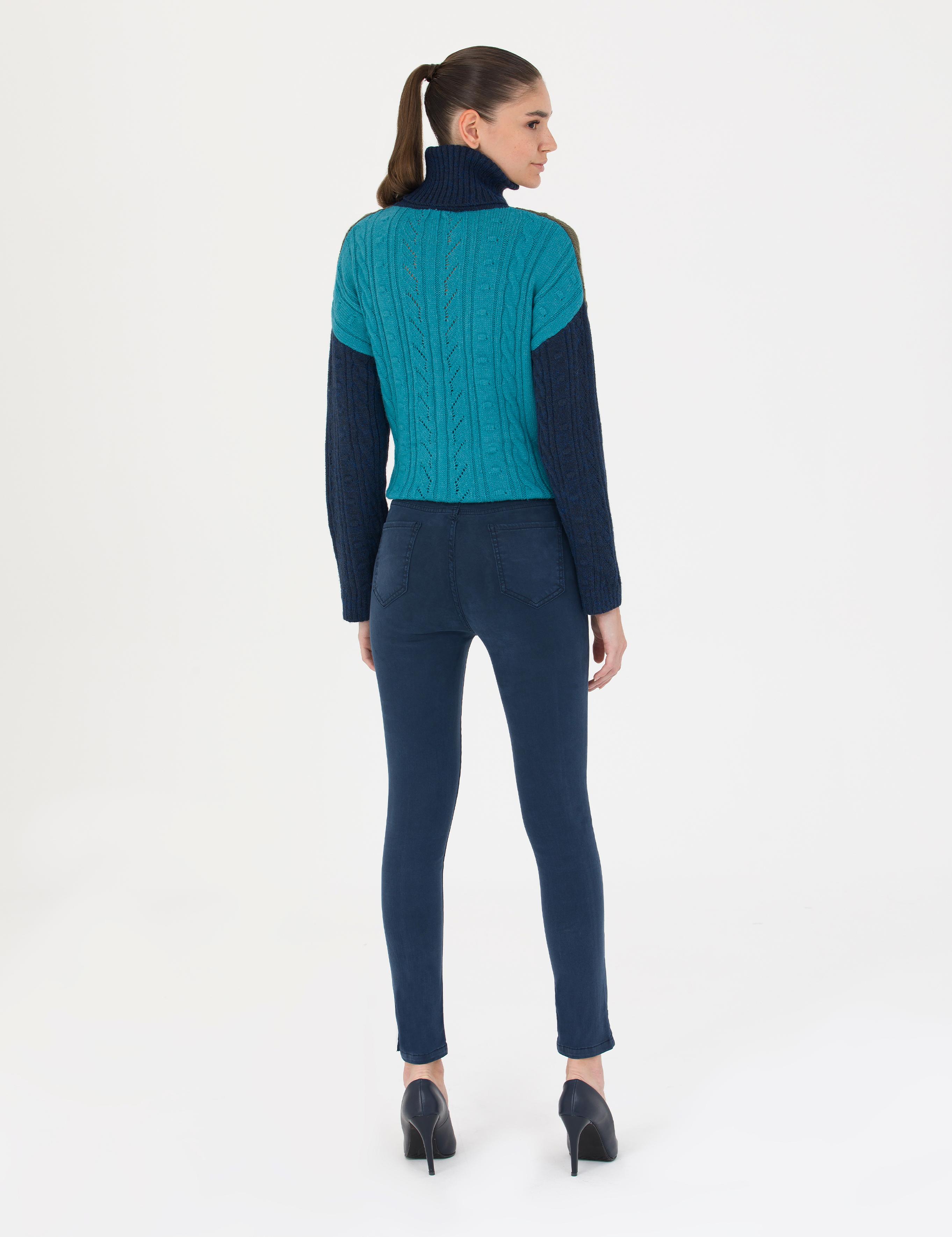 Lacivert Skinny Fit Pantolon