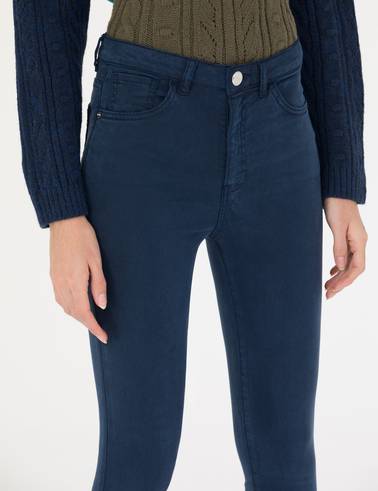 Lacivert Skinny Fit Pantolon