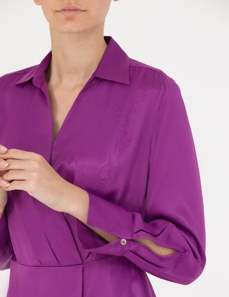 Menekşe Saten Elbise - 50274705013