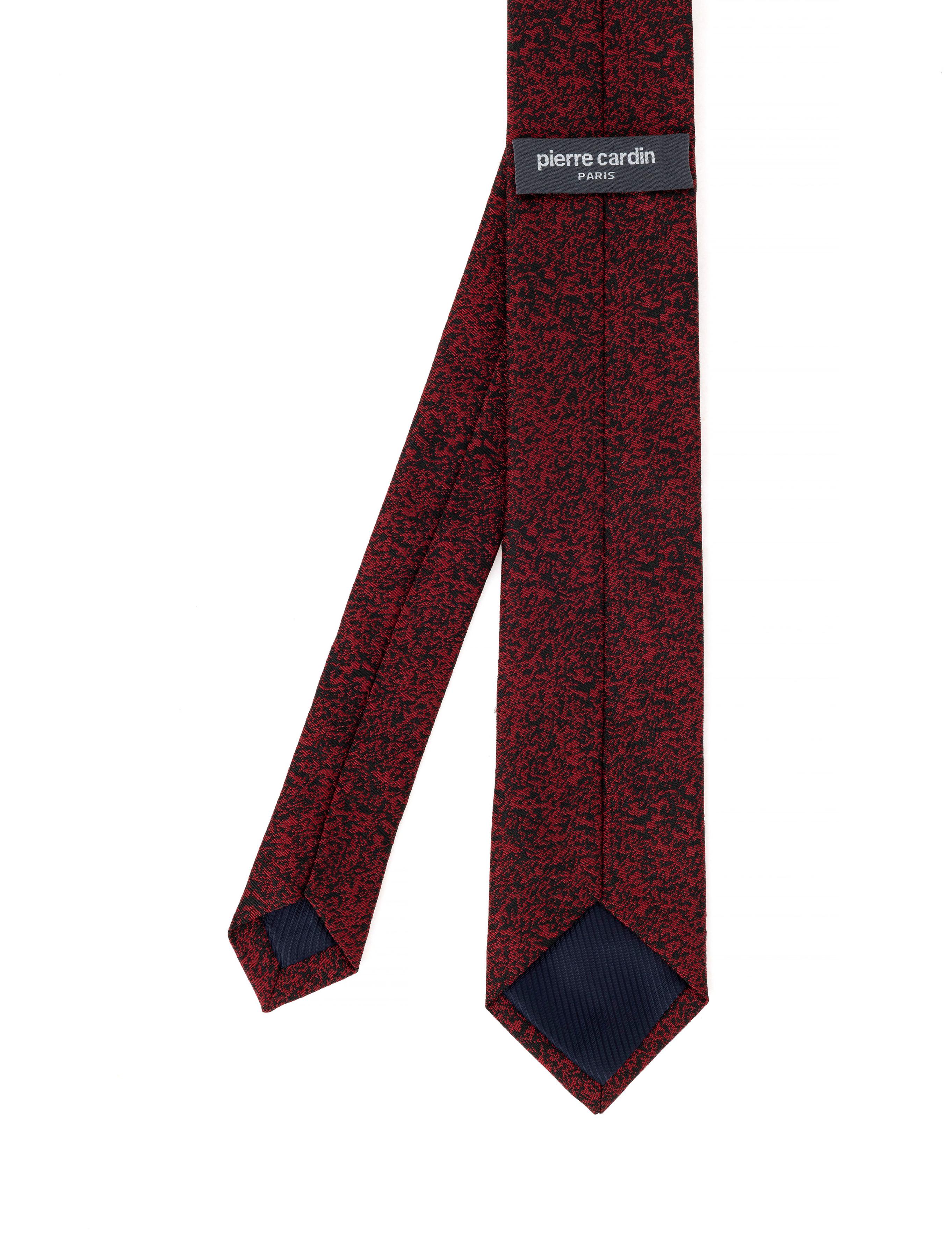 Bordo 3'lü Kravat Mendil Set