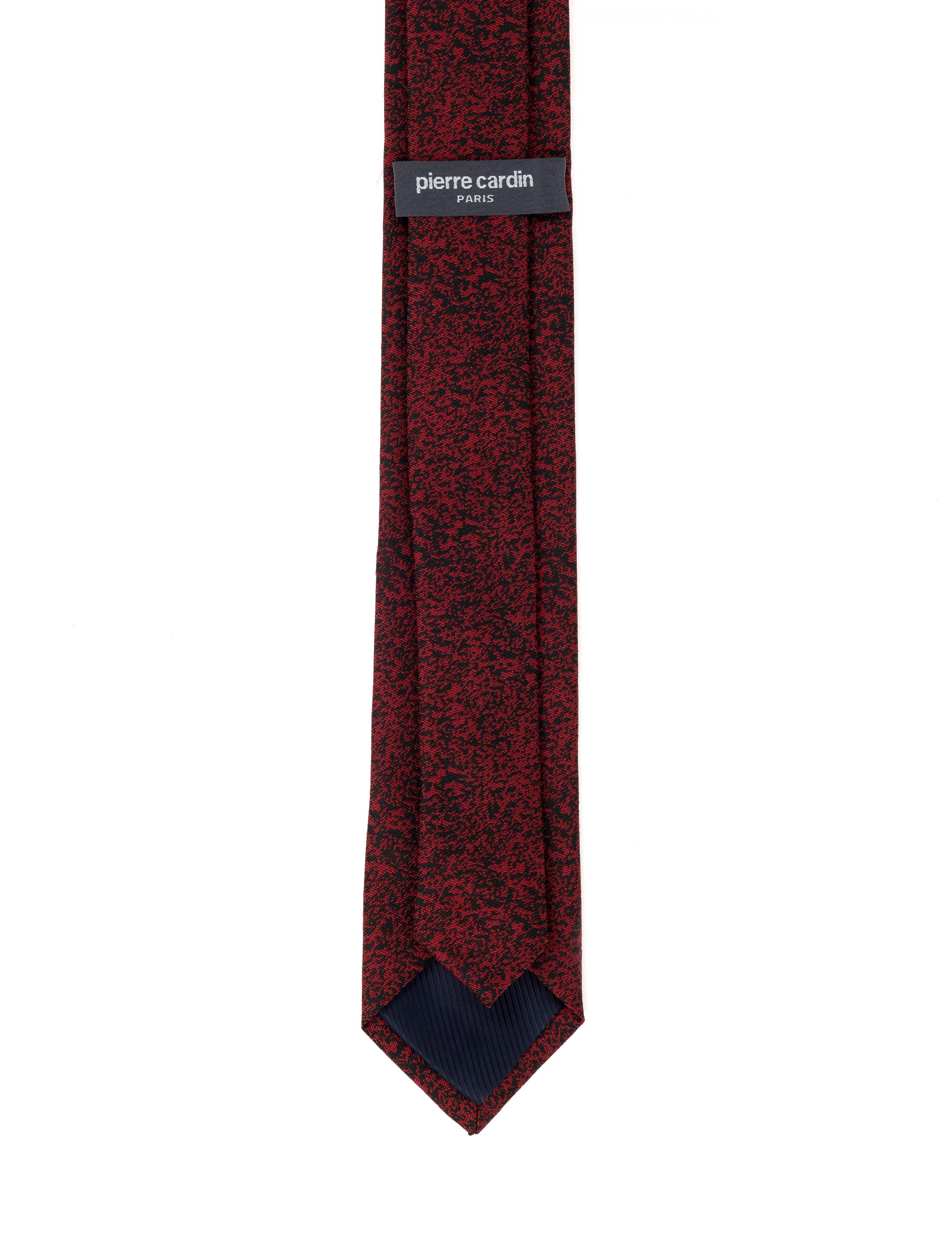 Bordo 3'lü Kravat Mendil Set