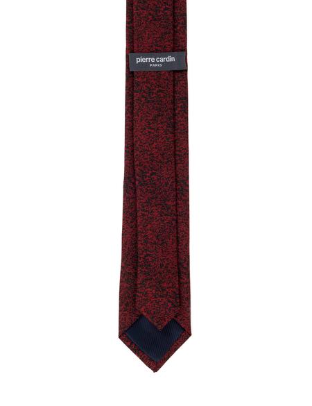 Bordo 3'lü Kravat Mendil Set - 50284572004