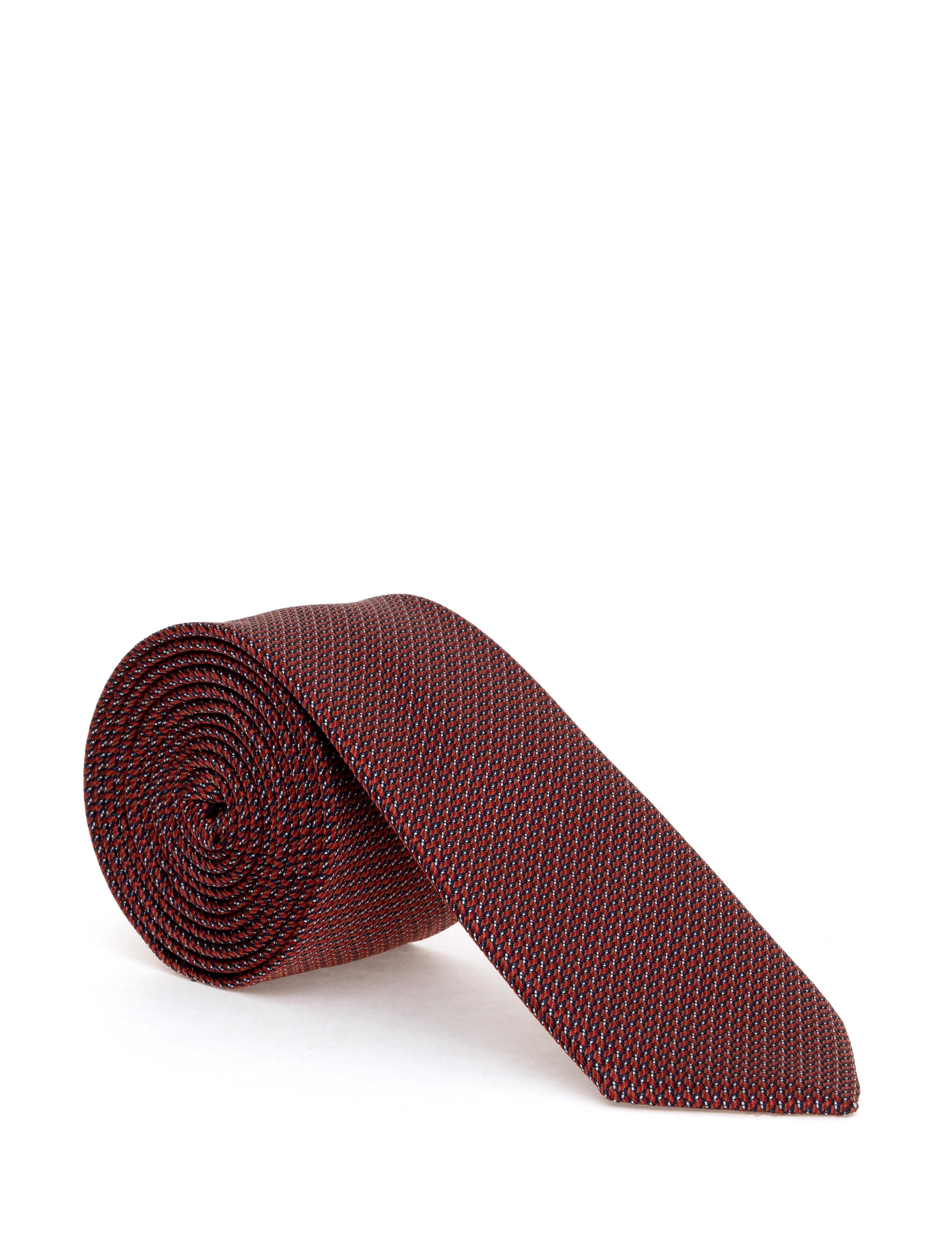 Turuncu 3'lü Kravat Mendil Set - Image 2