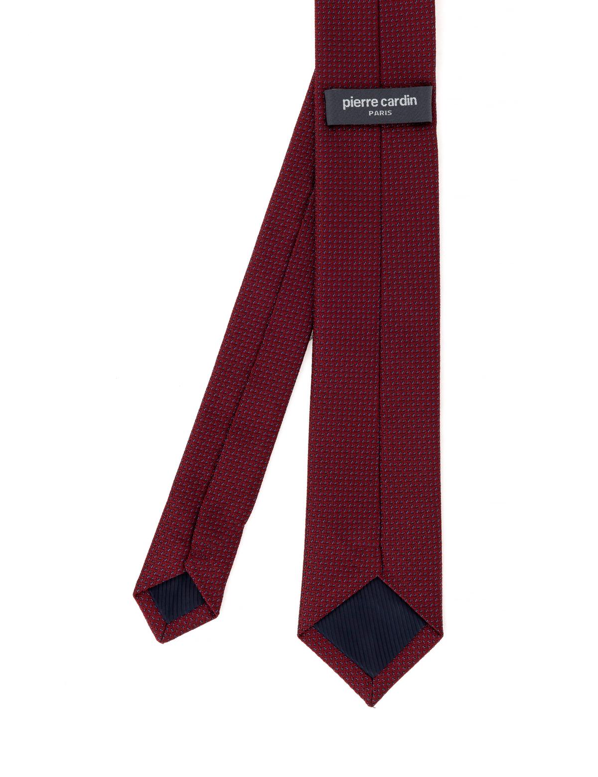 Bordo 3'lü Kravat Mendil Set - 50284575002