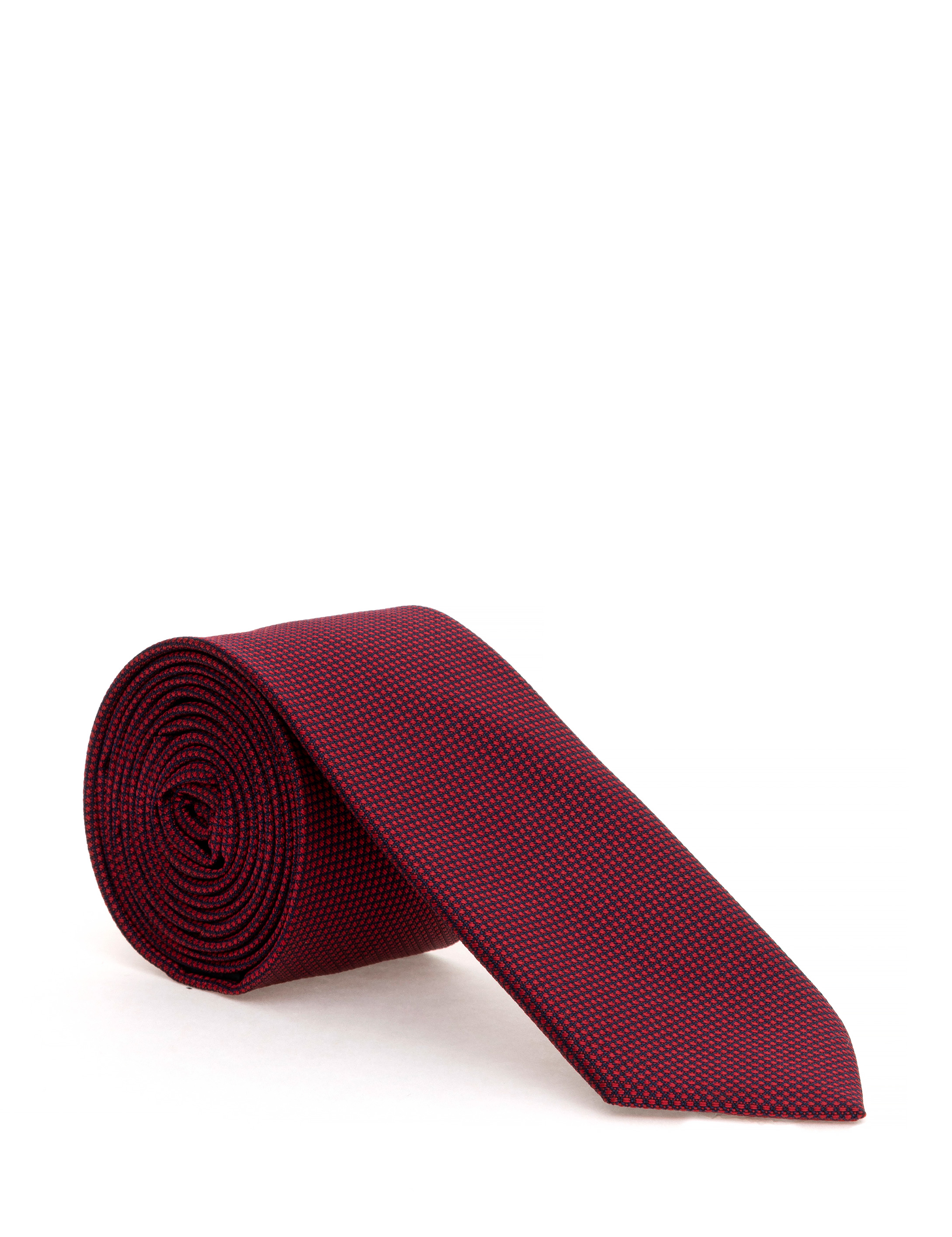 Bordo 3'lü Kravat Mendil Set - Image 2