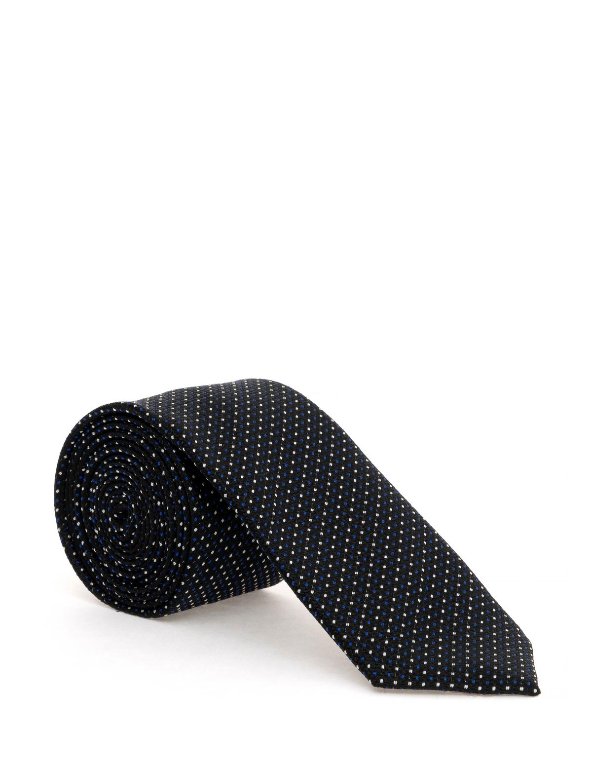 Siyah 3'lü Kravat Mendil Set - 50284581001