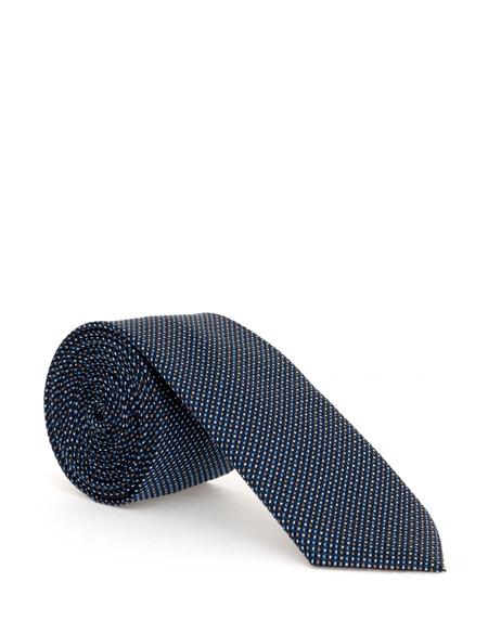 Mavi 3'lü Kravat Mendil Set - 50284581002