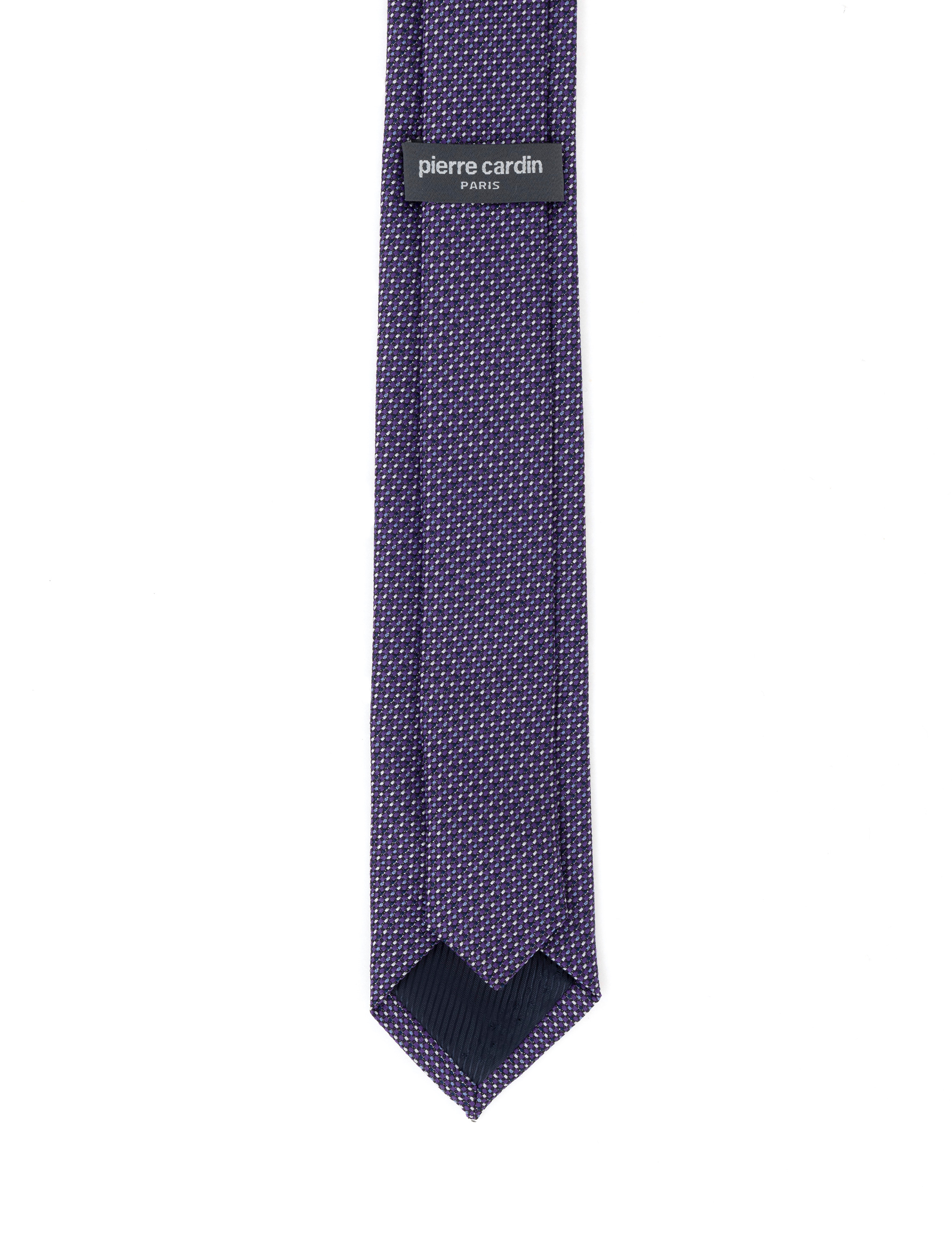 Mor 3'lü Kravat Mendil Set - Image 5