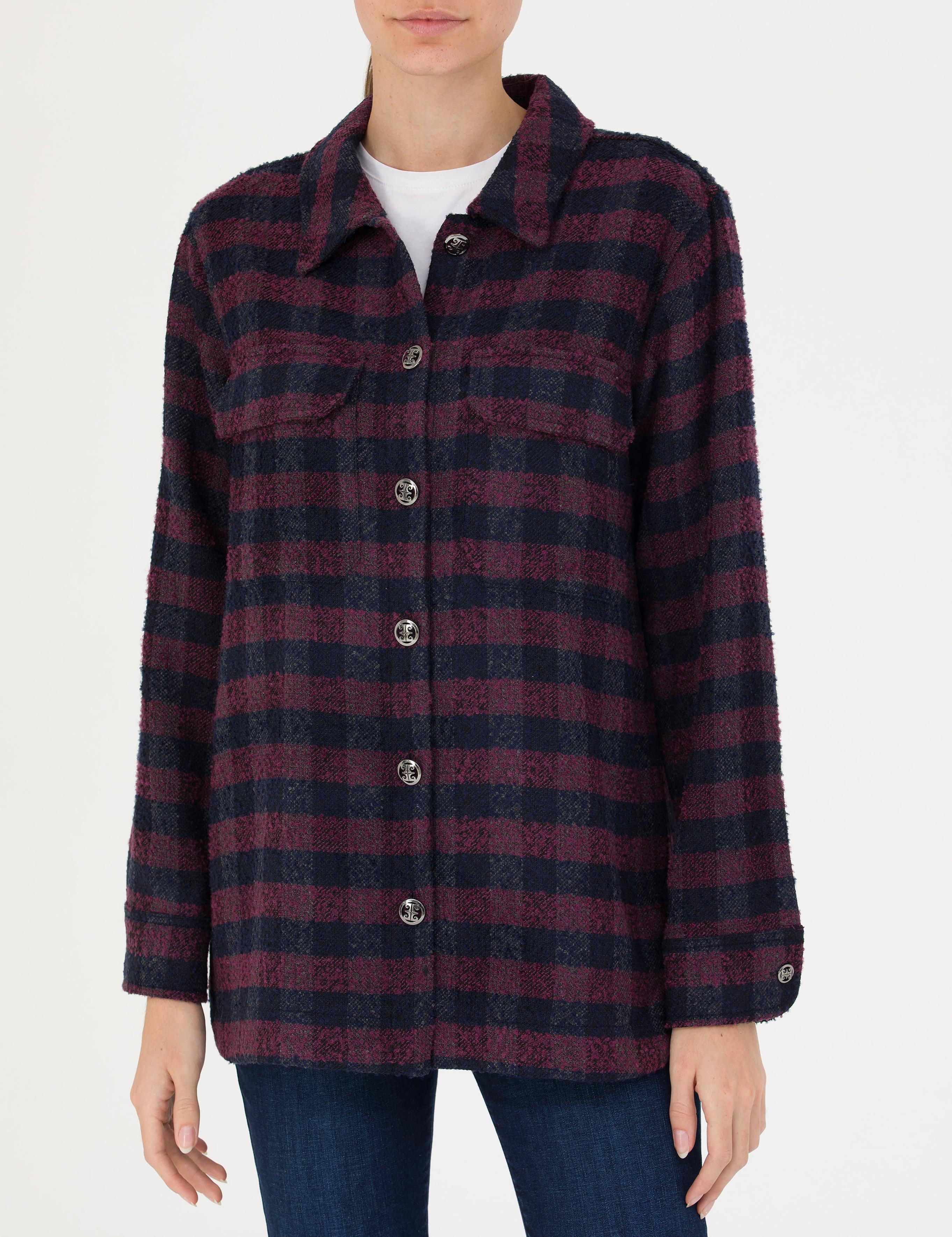 Lacivert Comfort Fit Oduncu Gömlek