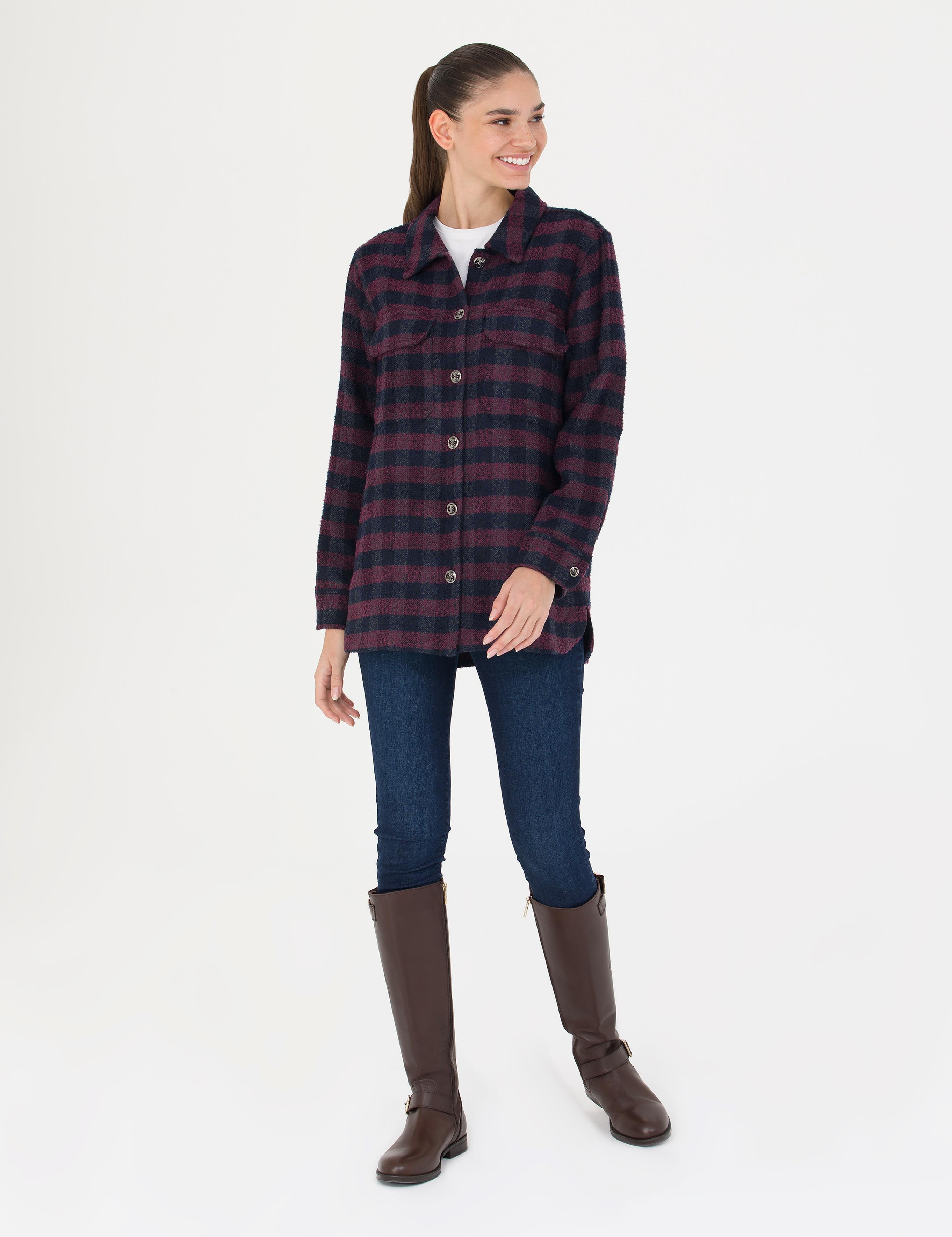 Lacivert Comfort Fit Oduncu Gömlek