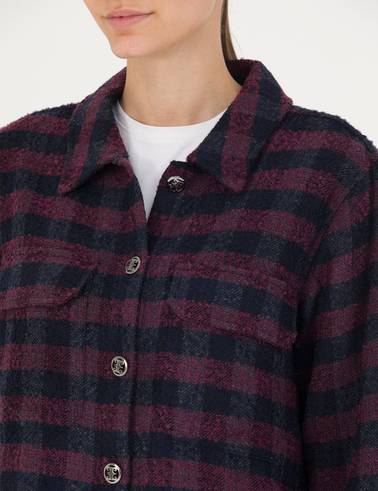 Lacivert Comfort Fit Oduncu Gömlek