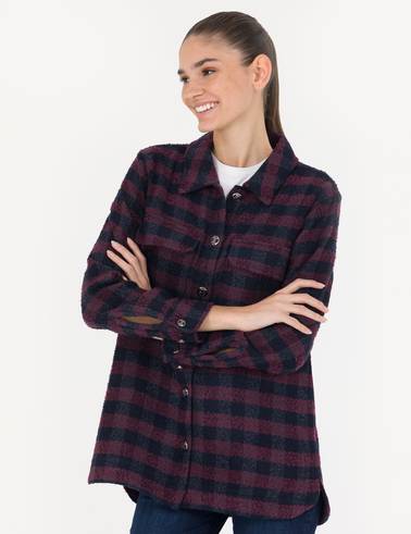 Lacivert Comfort Fit Oduncu Gömlek