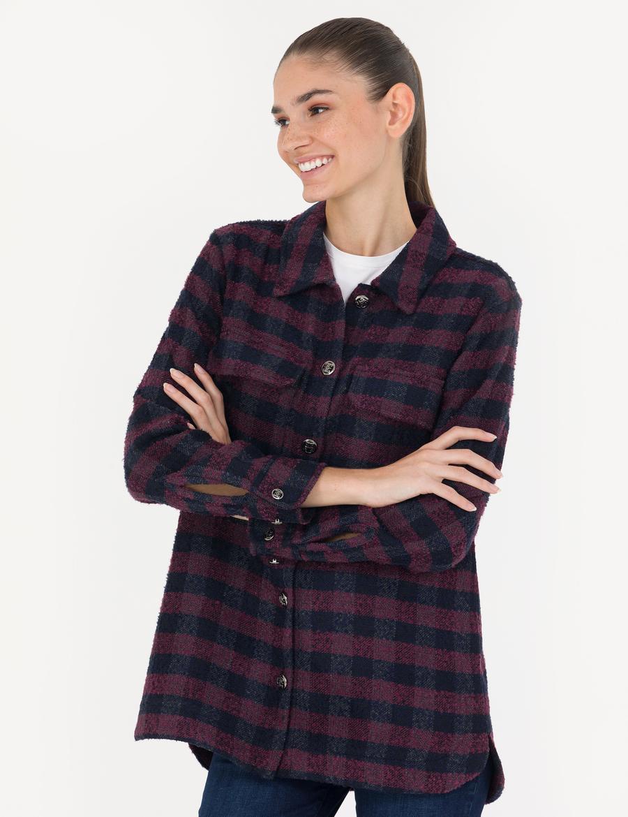 Lacivert Comfort Fit Oduncu Gömlek