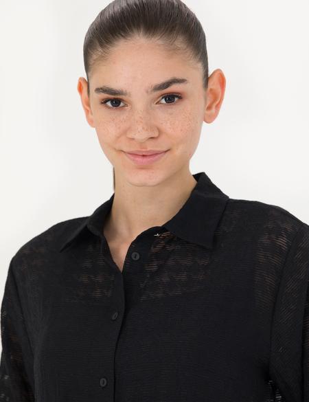 Siyah Comfort Fit Uzun Kollu Gömlek - 50273146002