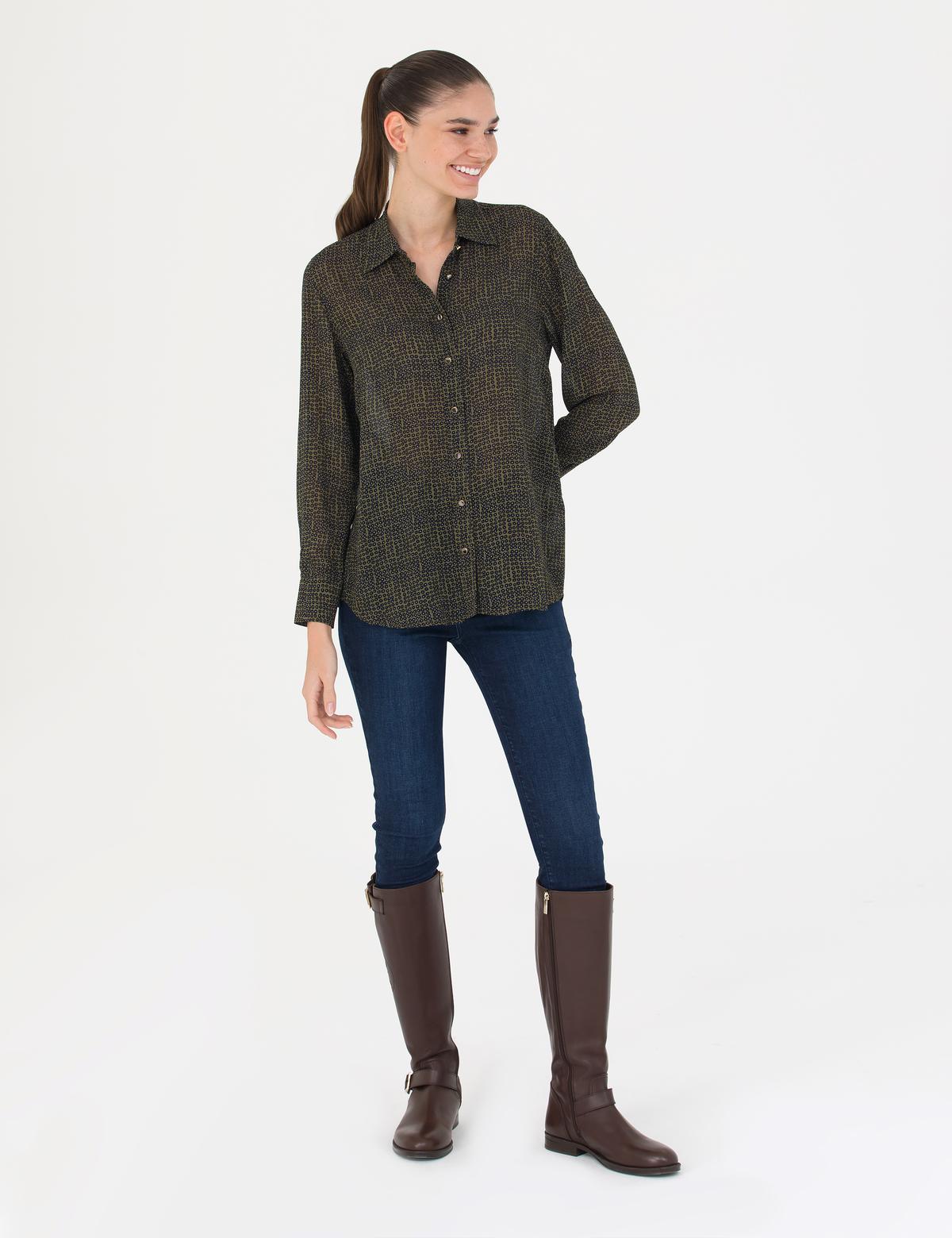 Kahverengi Comfort Fit Uzun Kollu Gömlek - 50273308001