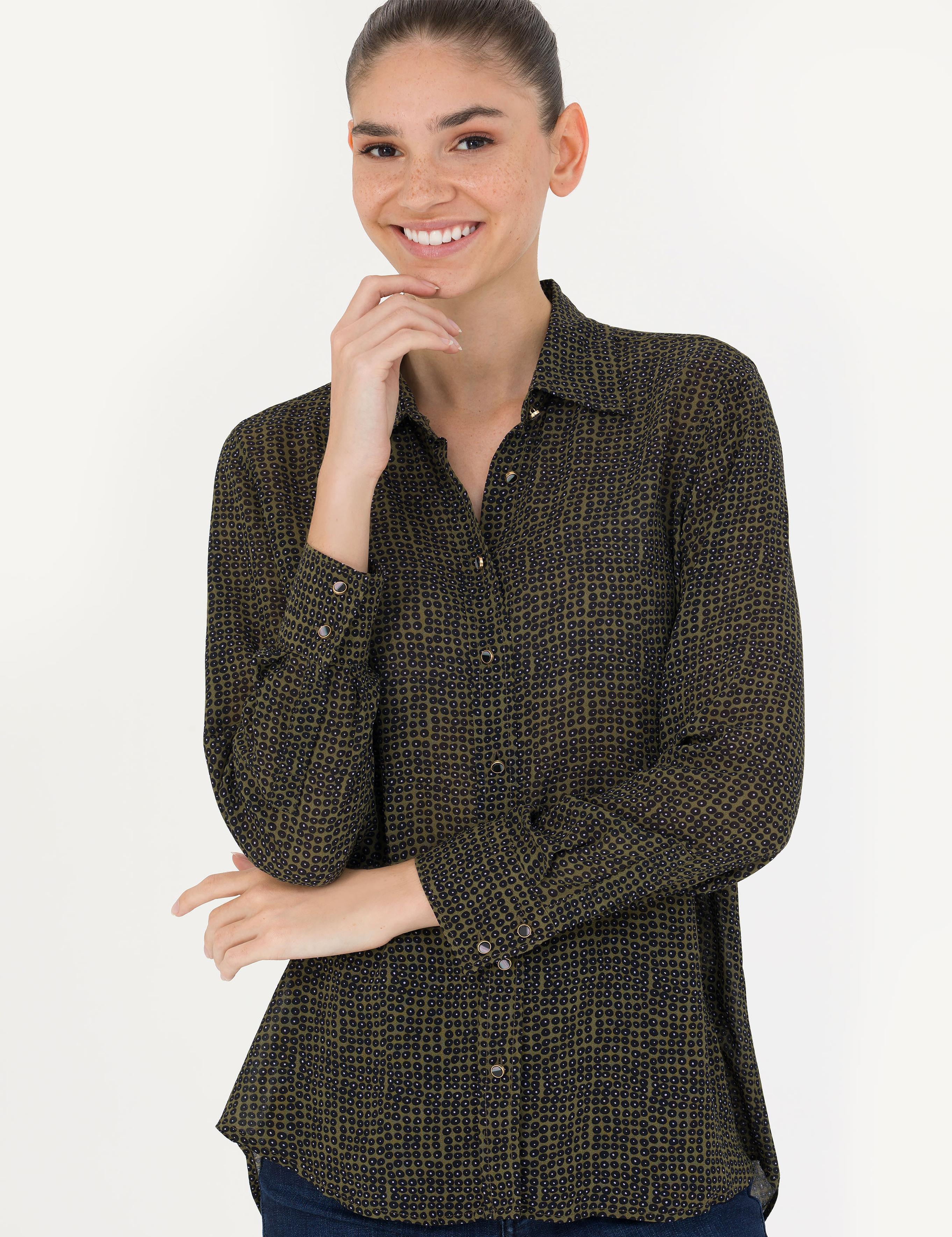 Kahverengi Comfort Fit Uzun Kollu Gömlek